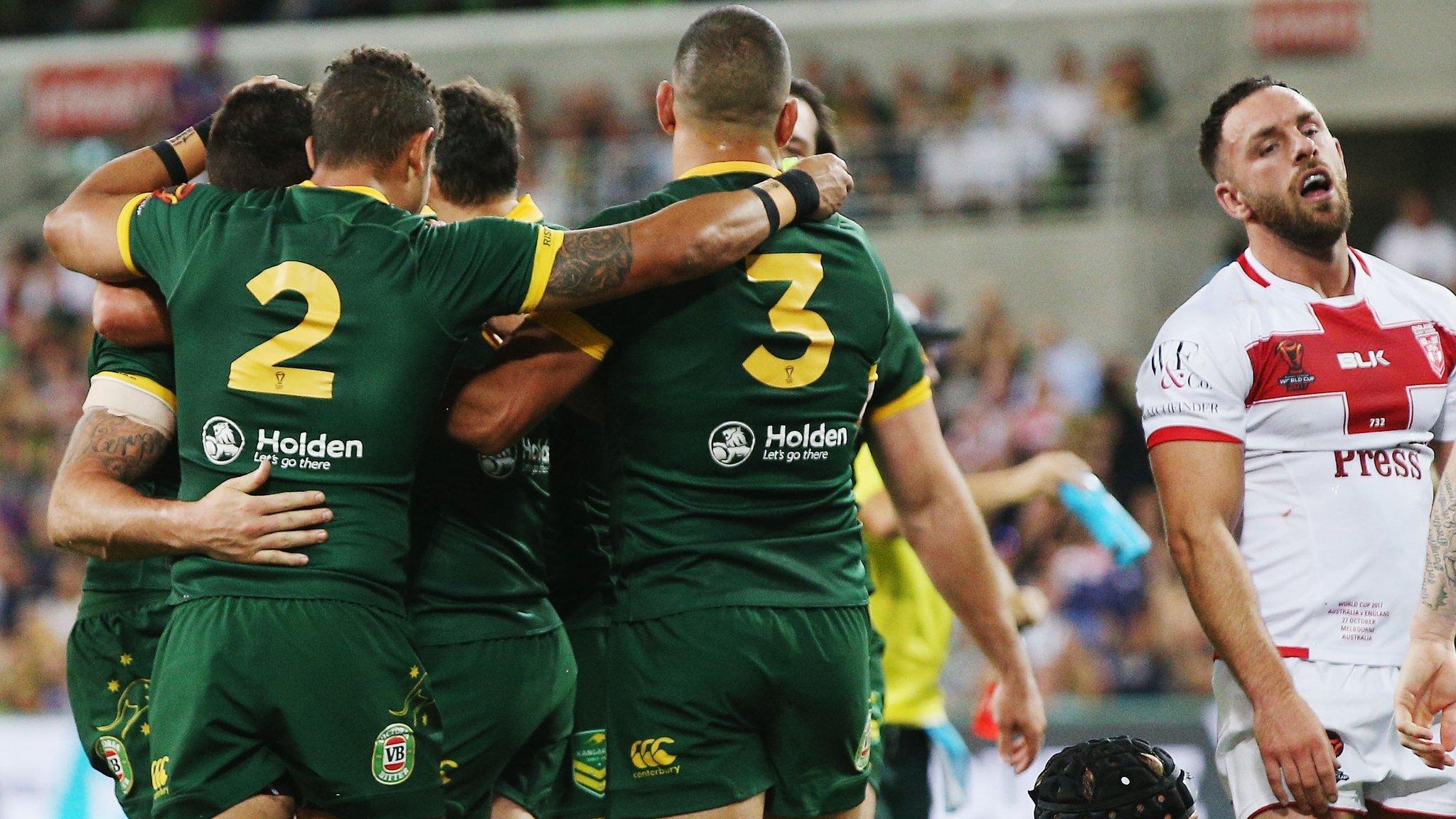 Australia players celebrate