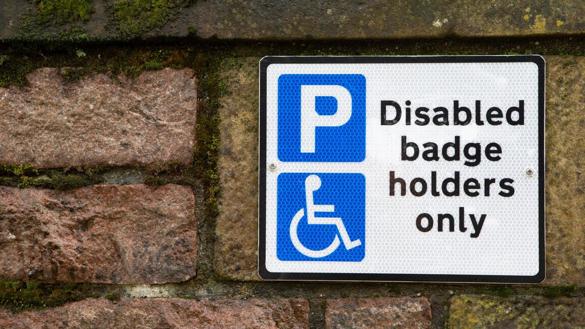 Disabled parking sign