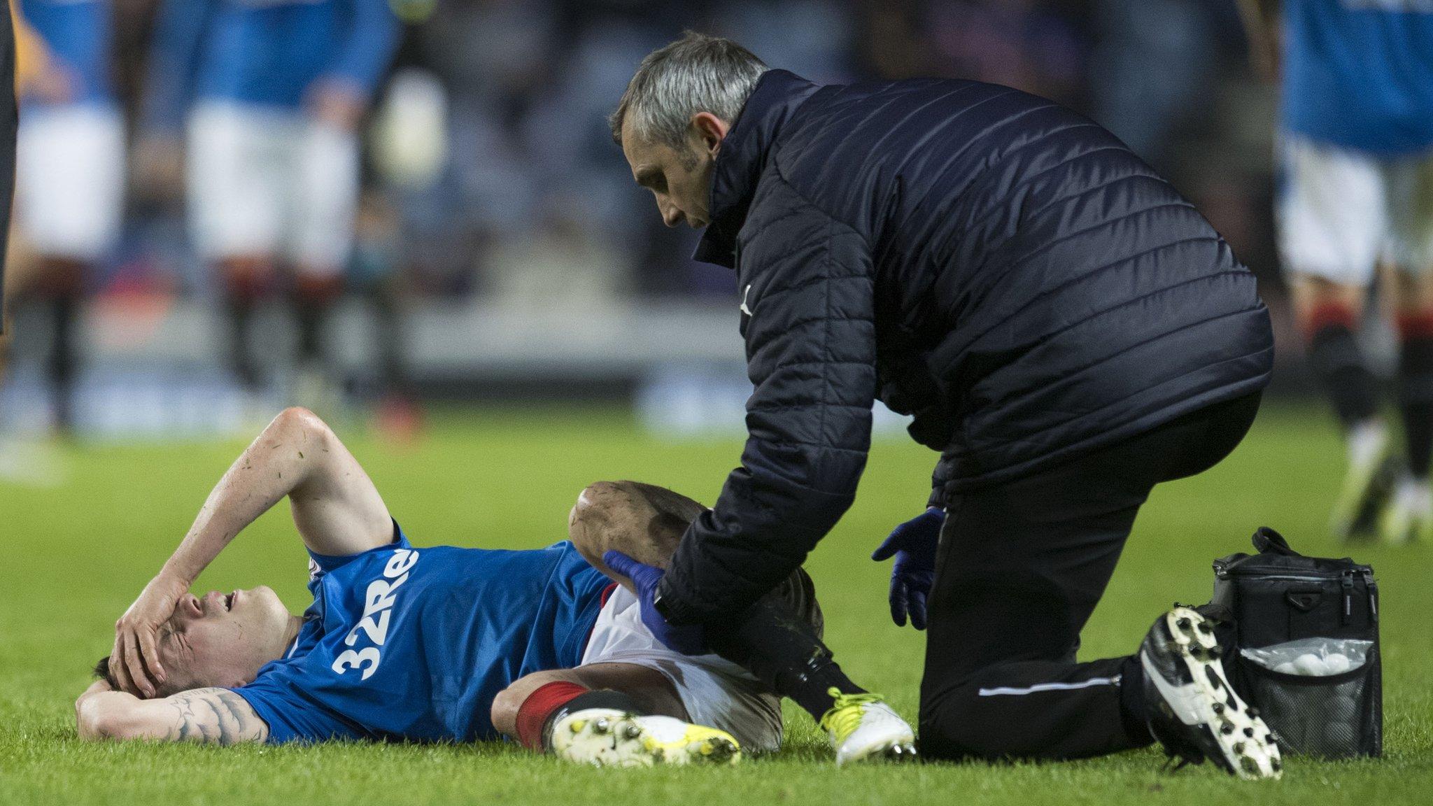 Ryan Jack was stretchered off against Motherwell