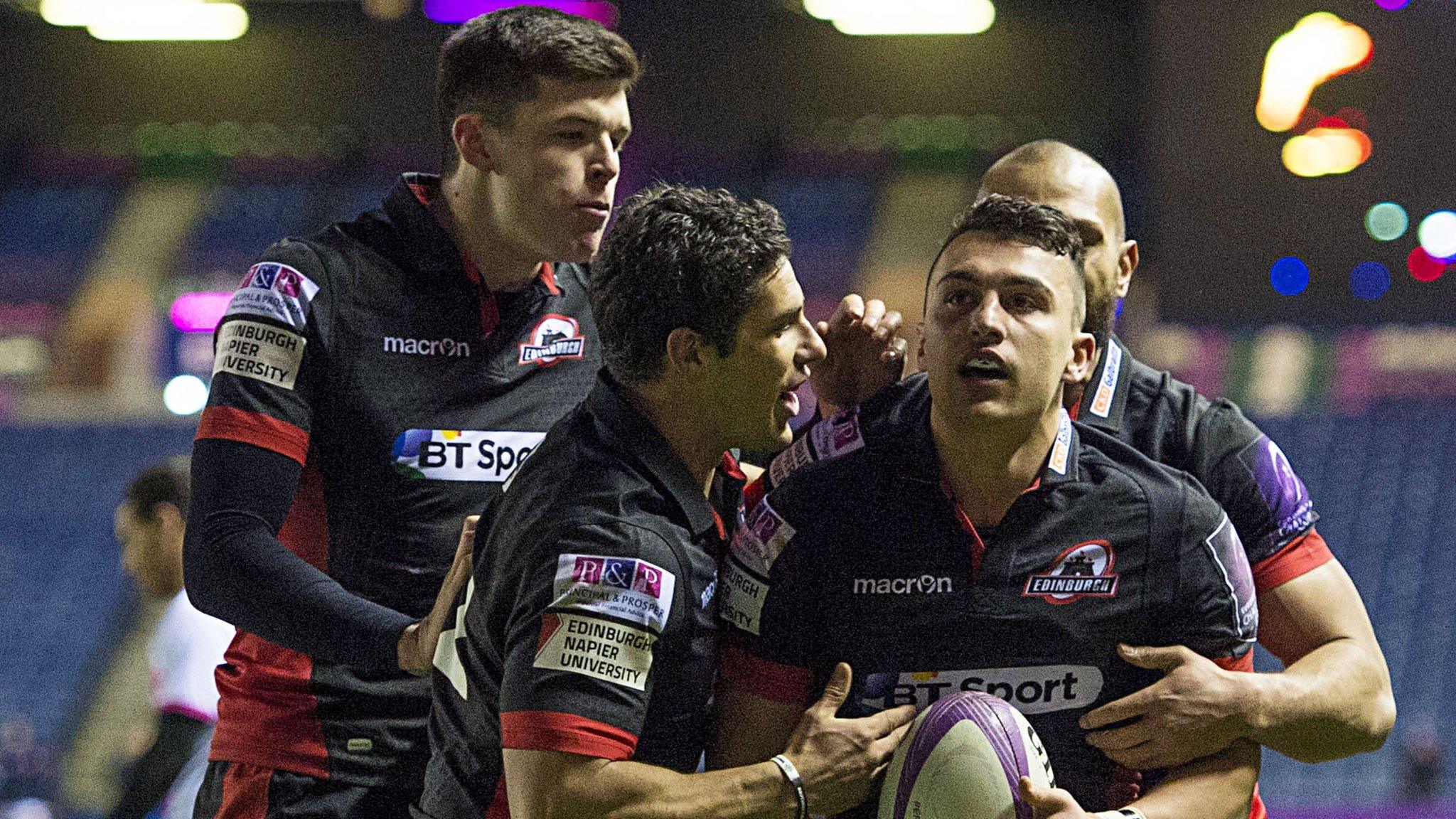 Damien Hoyland celebrates scoring