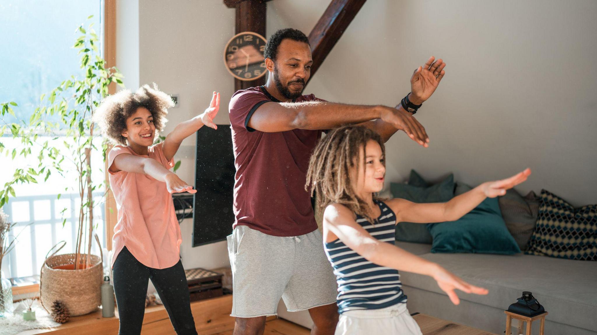 Family dance together