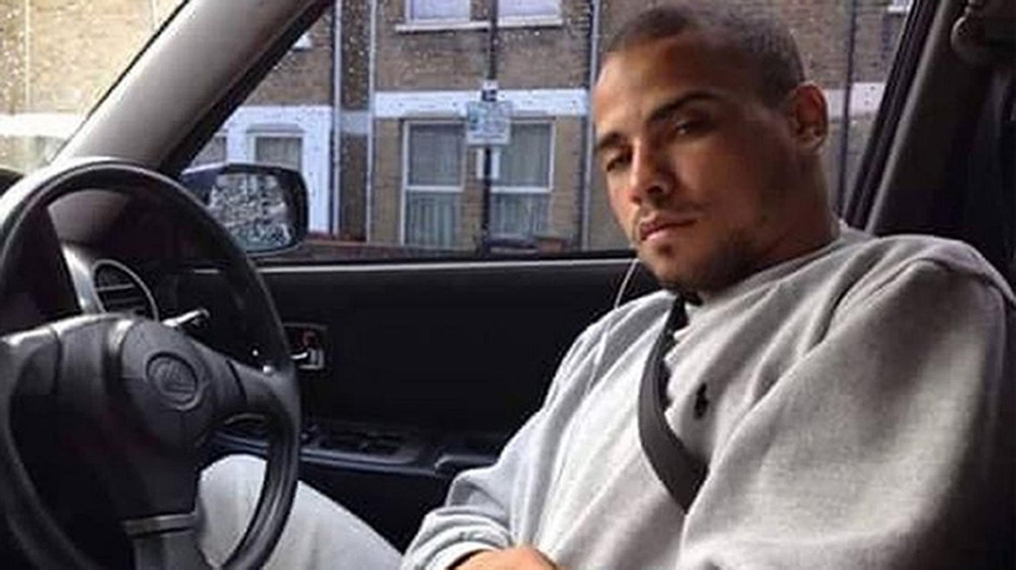 Jermaine Baker in a car