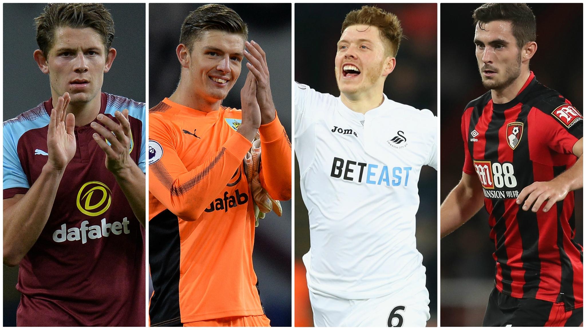 James Tarkowski, Nick Pope, Alfie Mawson, Lewis Cook