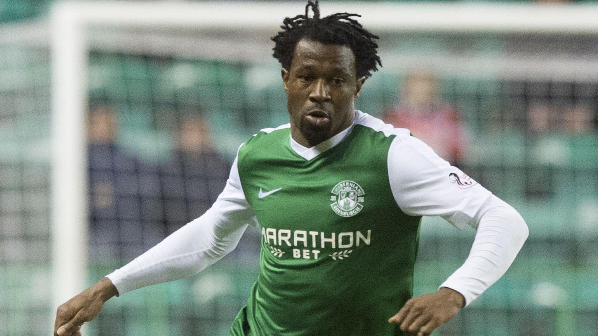 Efe Ambrose in action for Hibs