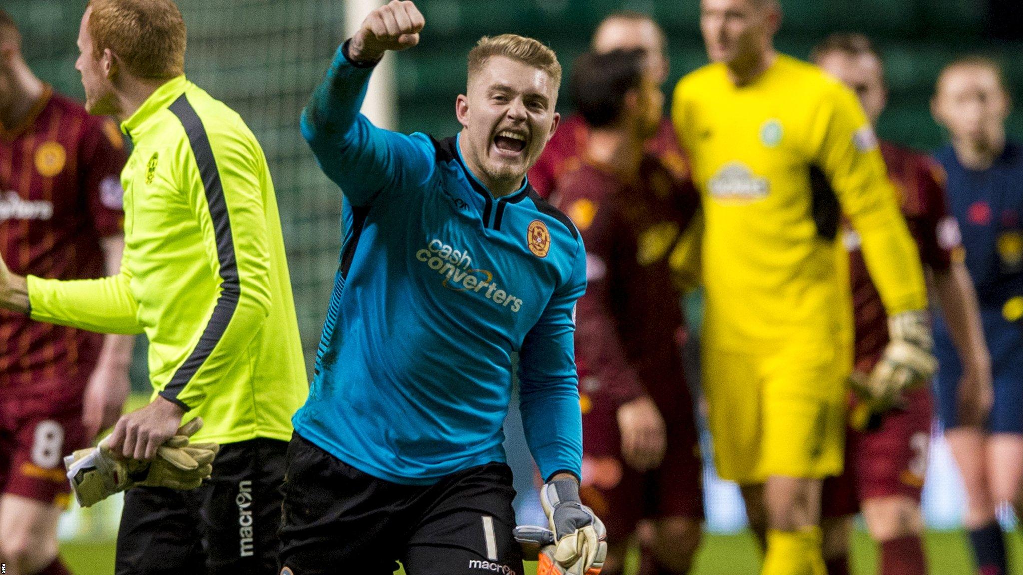 Connor Ripley celebrates defeating Celtic