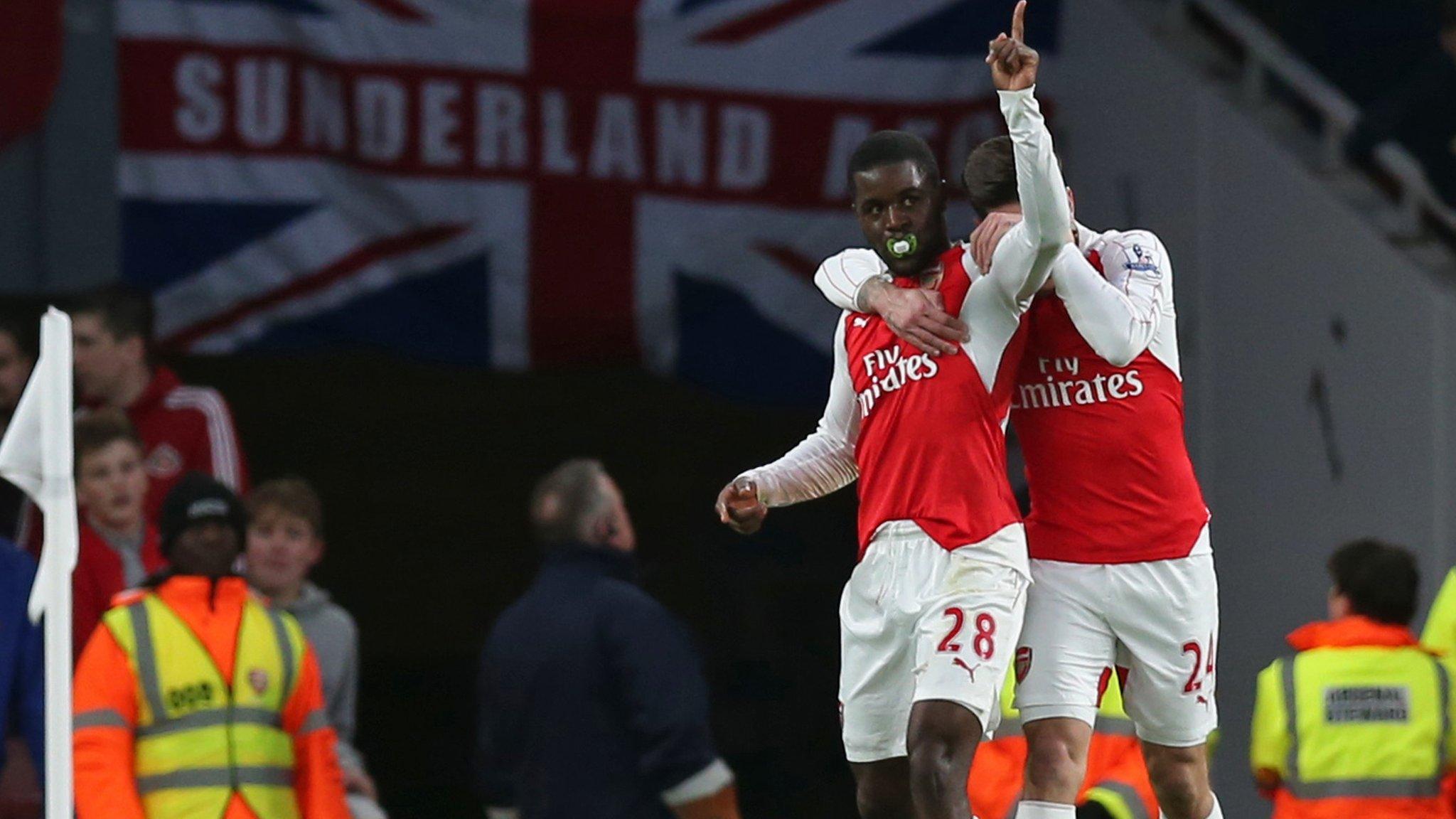 Joel Campbell celebrates