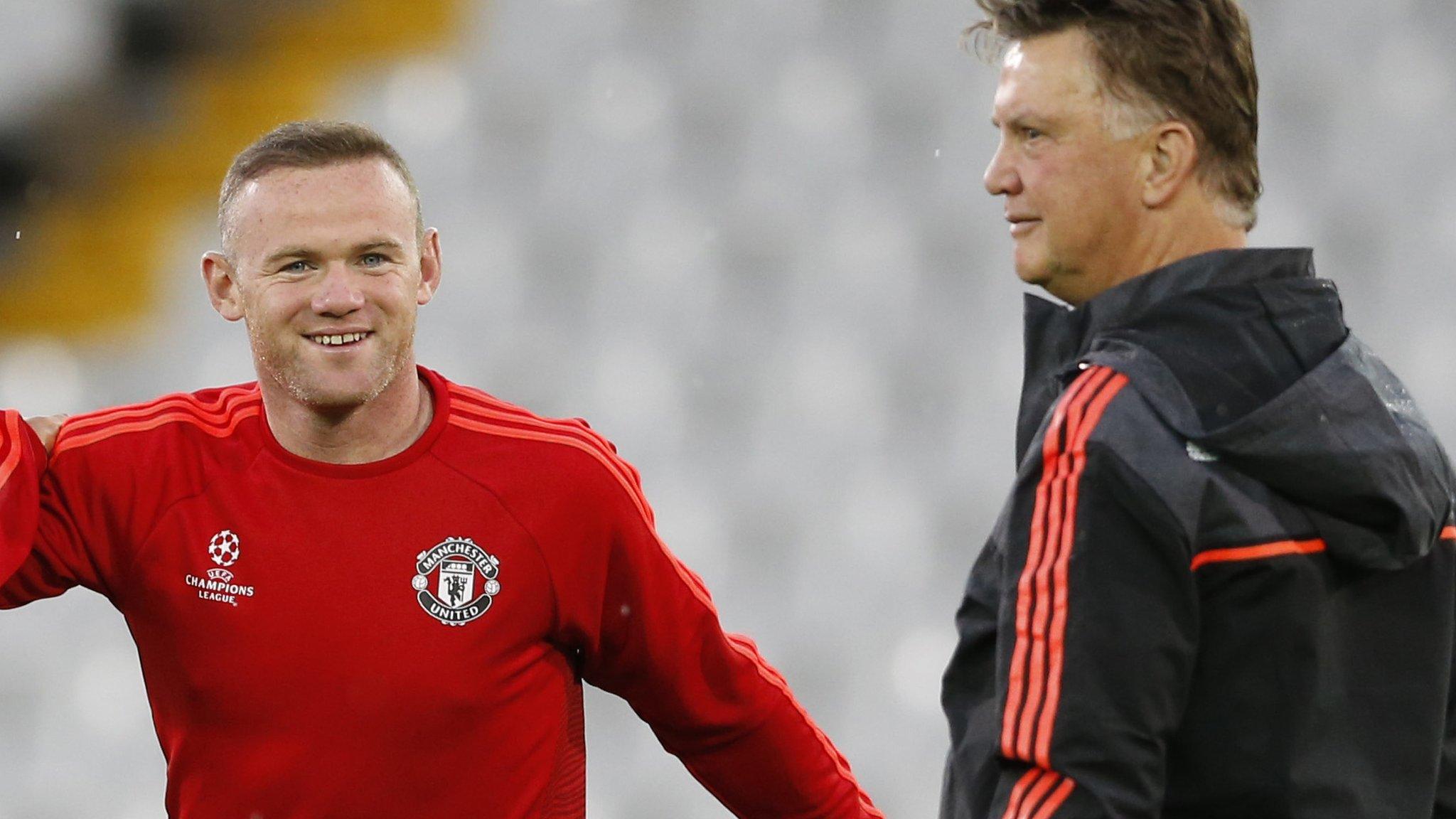 Wayne Rooney and Louis van Gaal