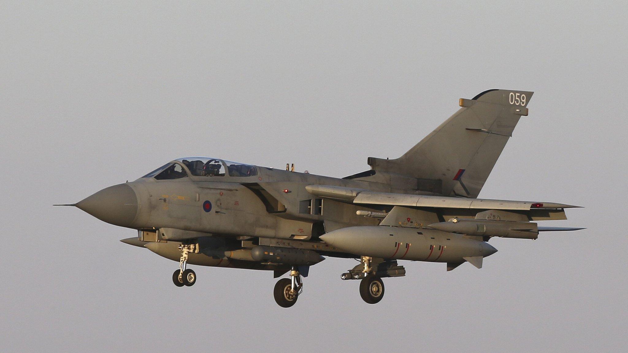 RAF Tornado GR4 returning to RAF Akrotiri in Cyprus in September 2014 after mission in Iraq