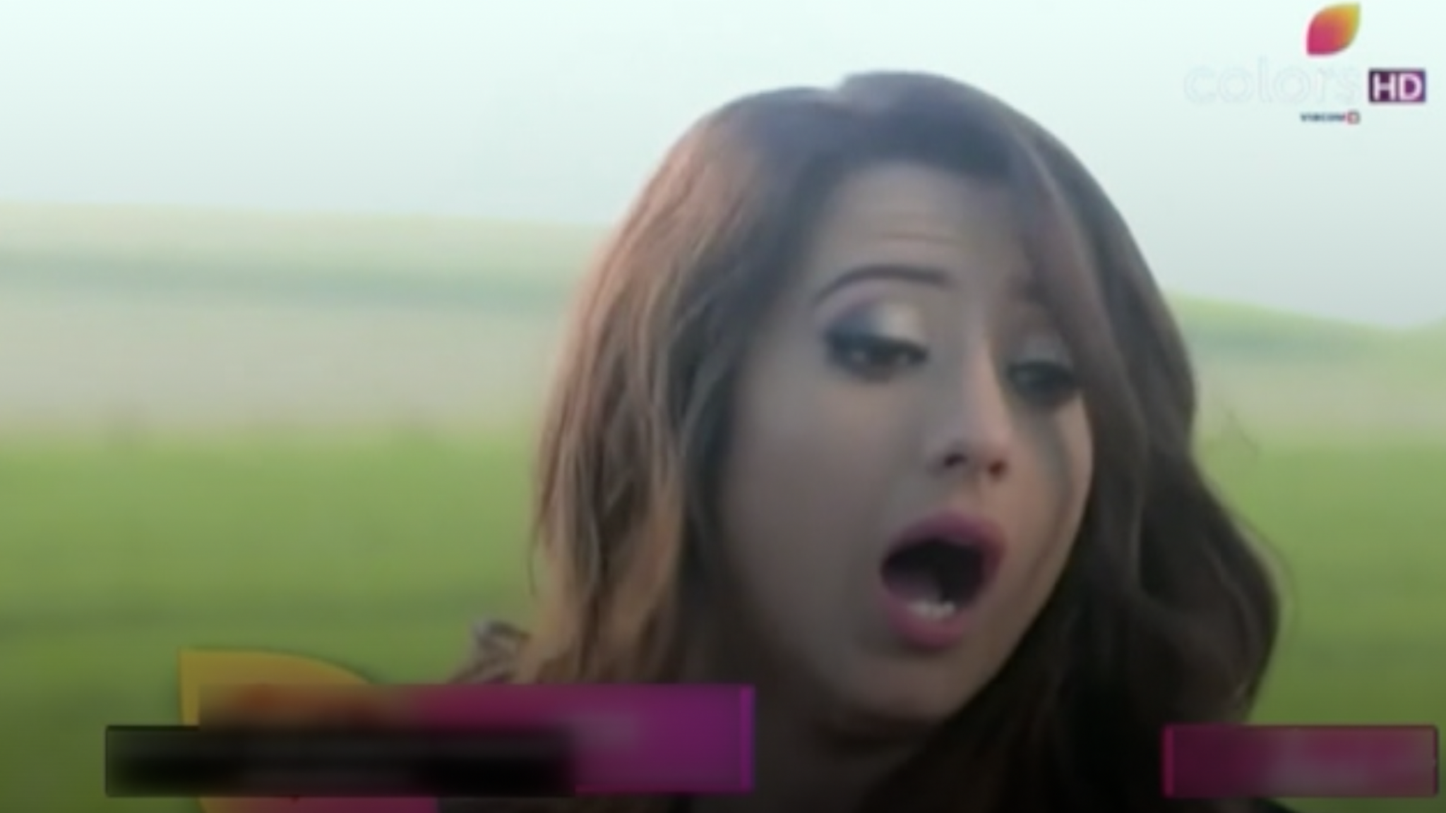 Female actor screaming