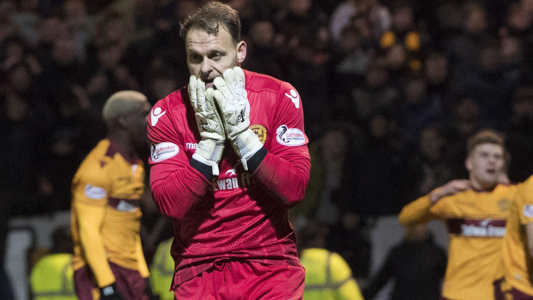 Motherwell goalkeeper Trevor Carson is sidelined by a shoulder injury