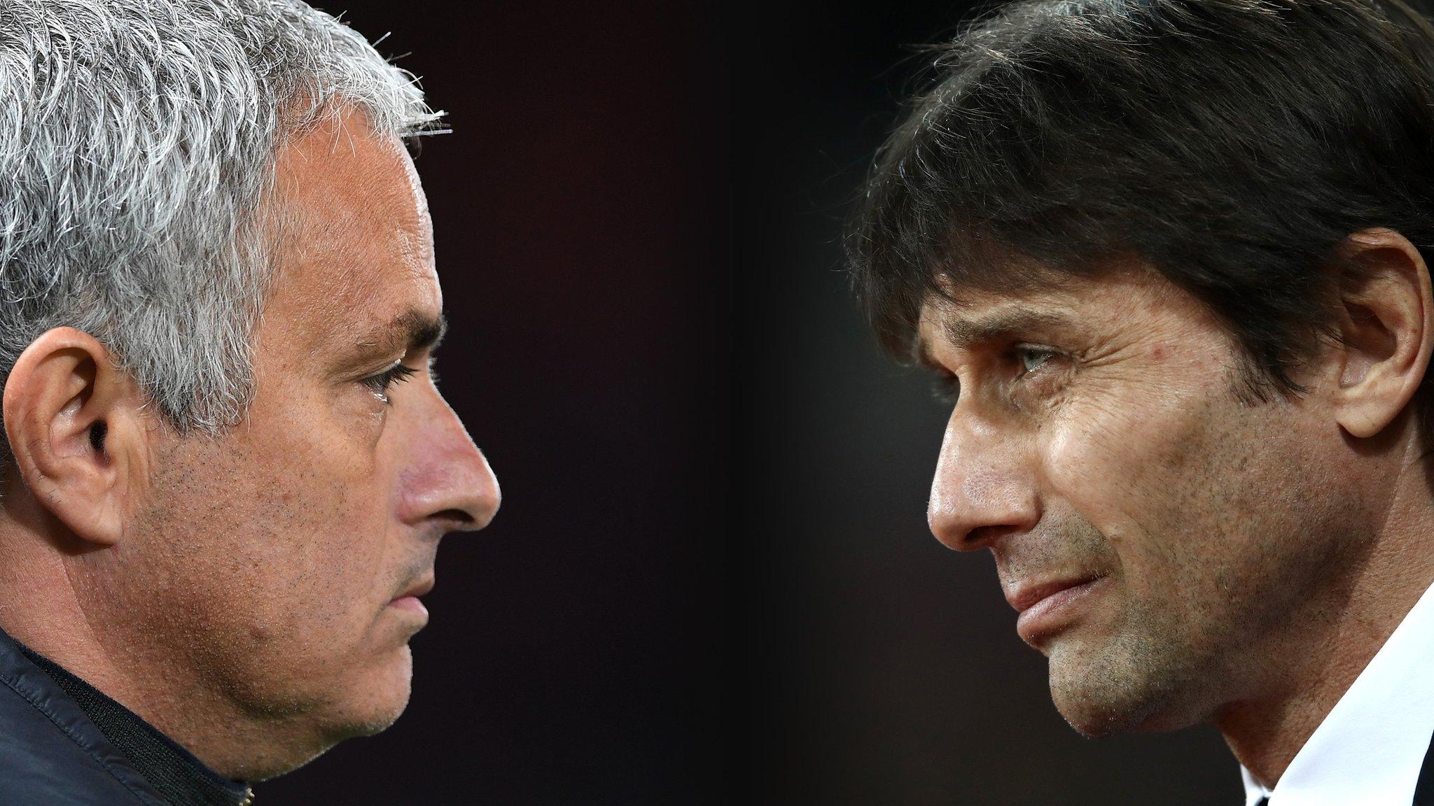 Jose Mourinho and Antonio Conte