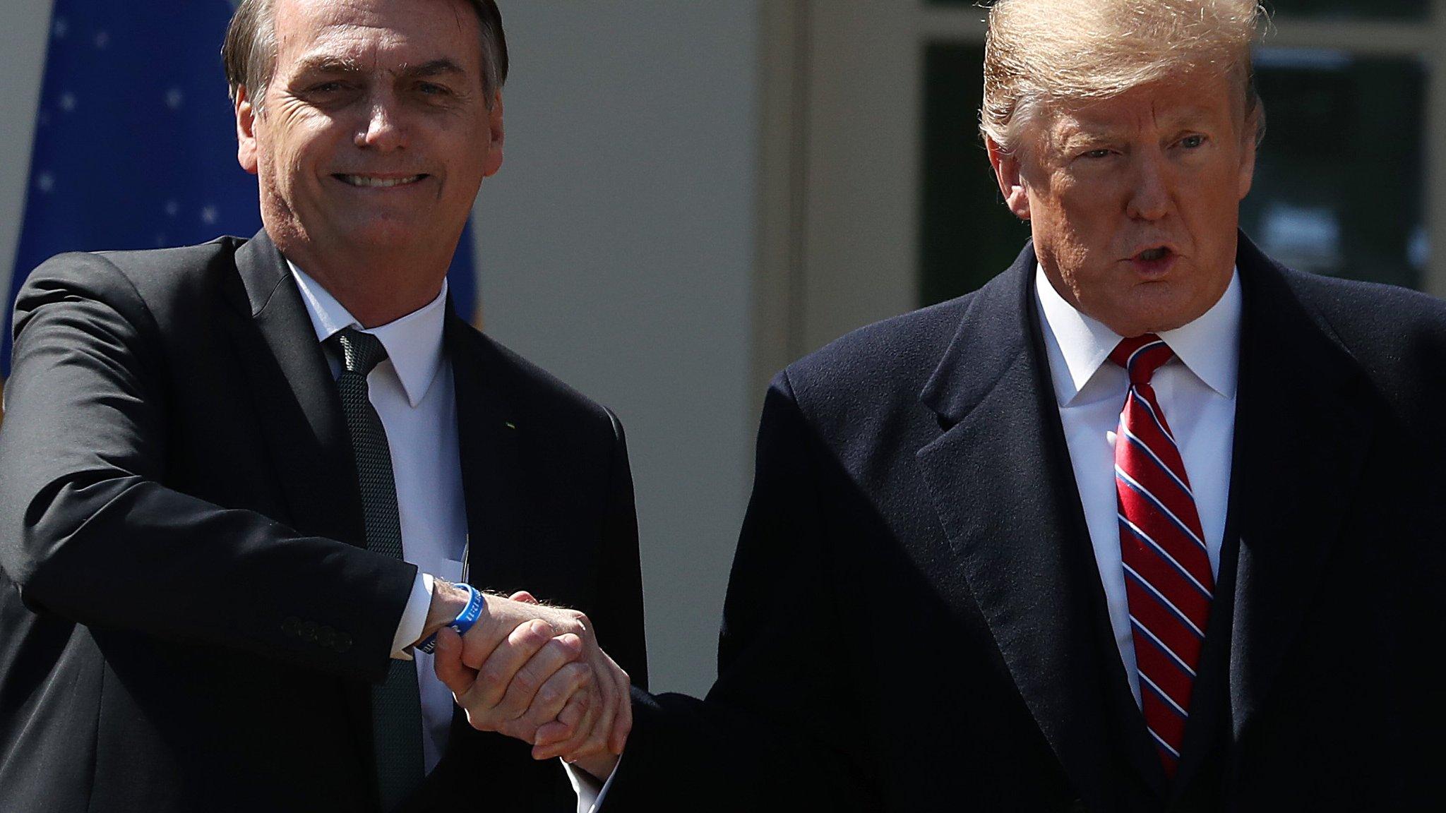 US President Donald Trump and Brazilian President Jair Bolsonaro