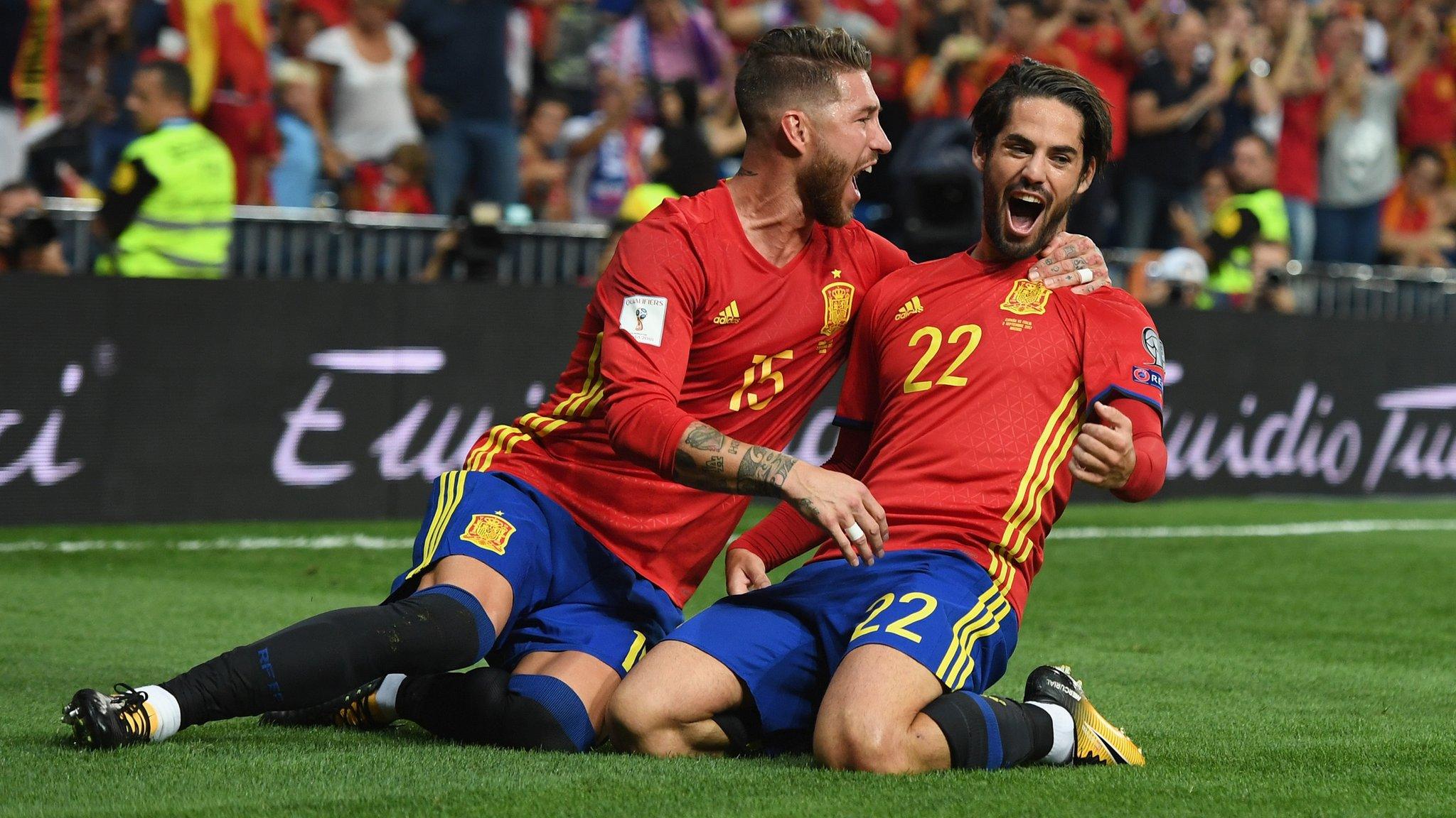 Isco and Sergio Ramos