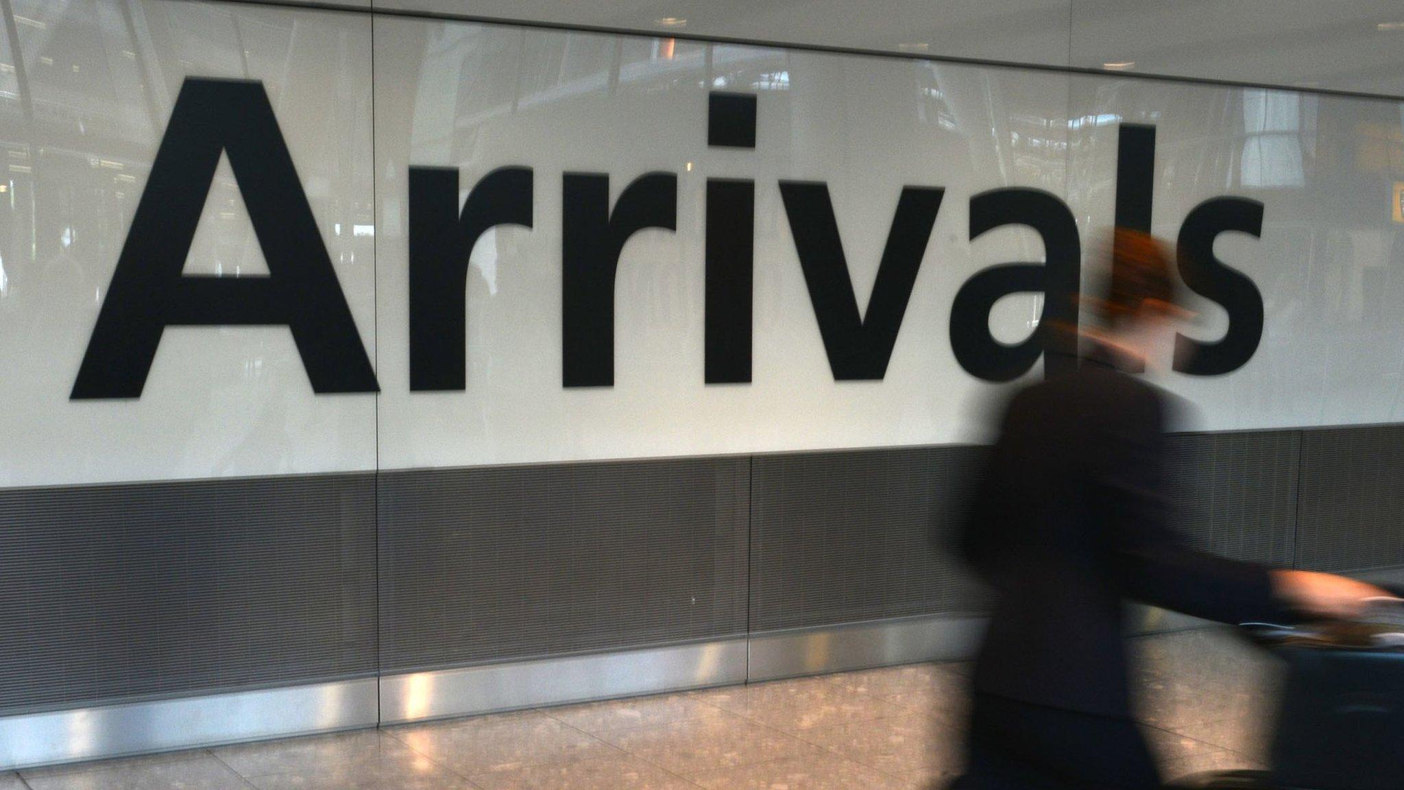 Arrivals at Heathrow Airport