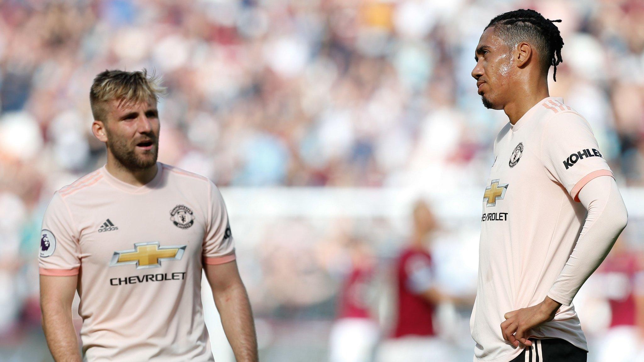 Luke Shaw and Chris Smalling