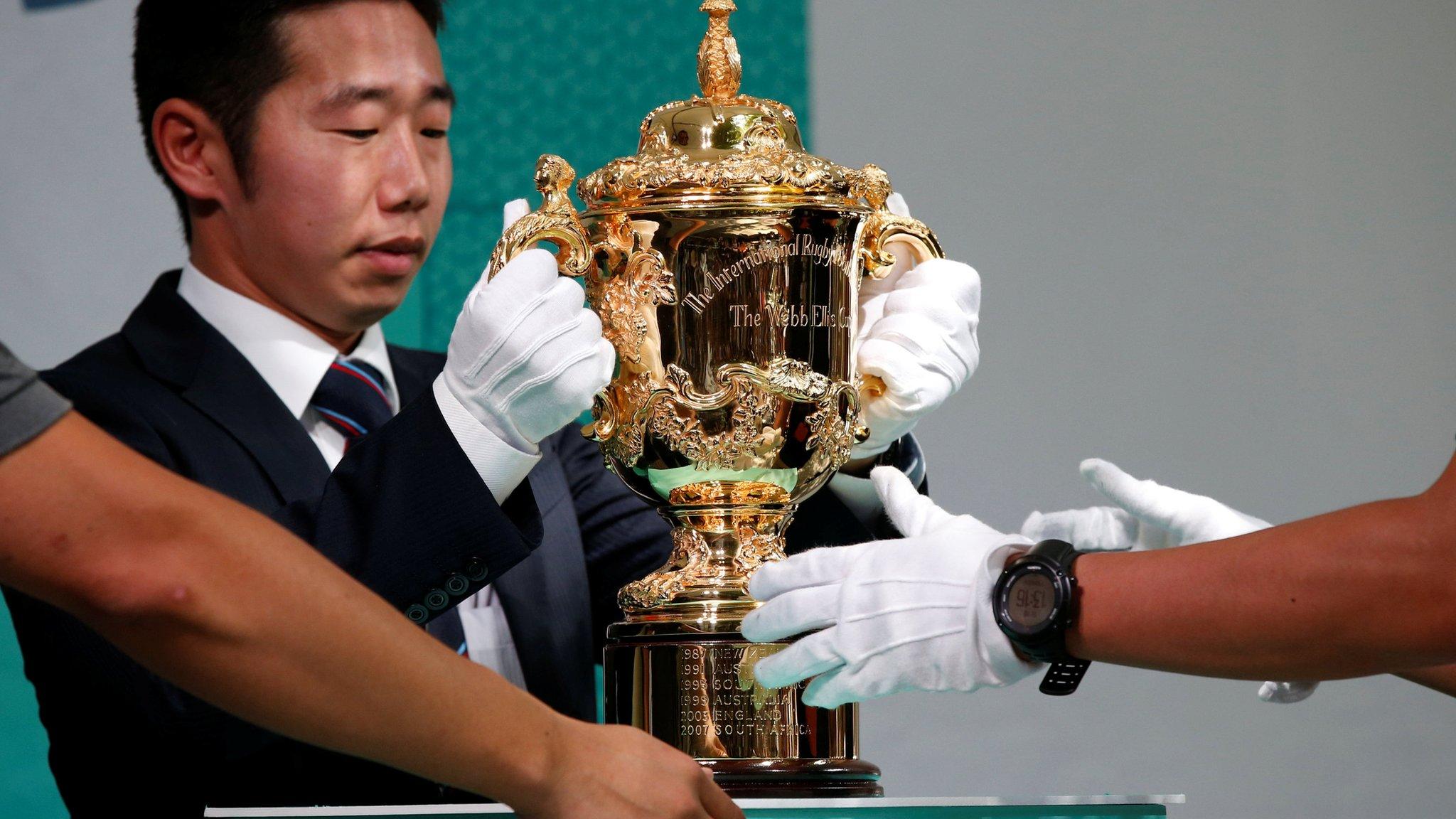 Rugby World Cup trophy