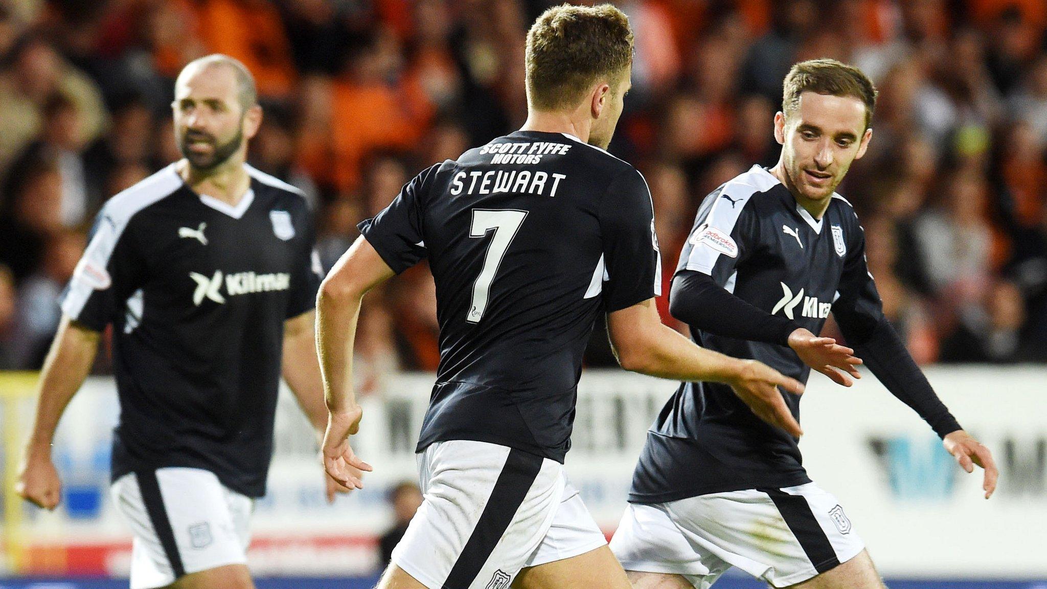 Dundee players celebrating