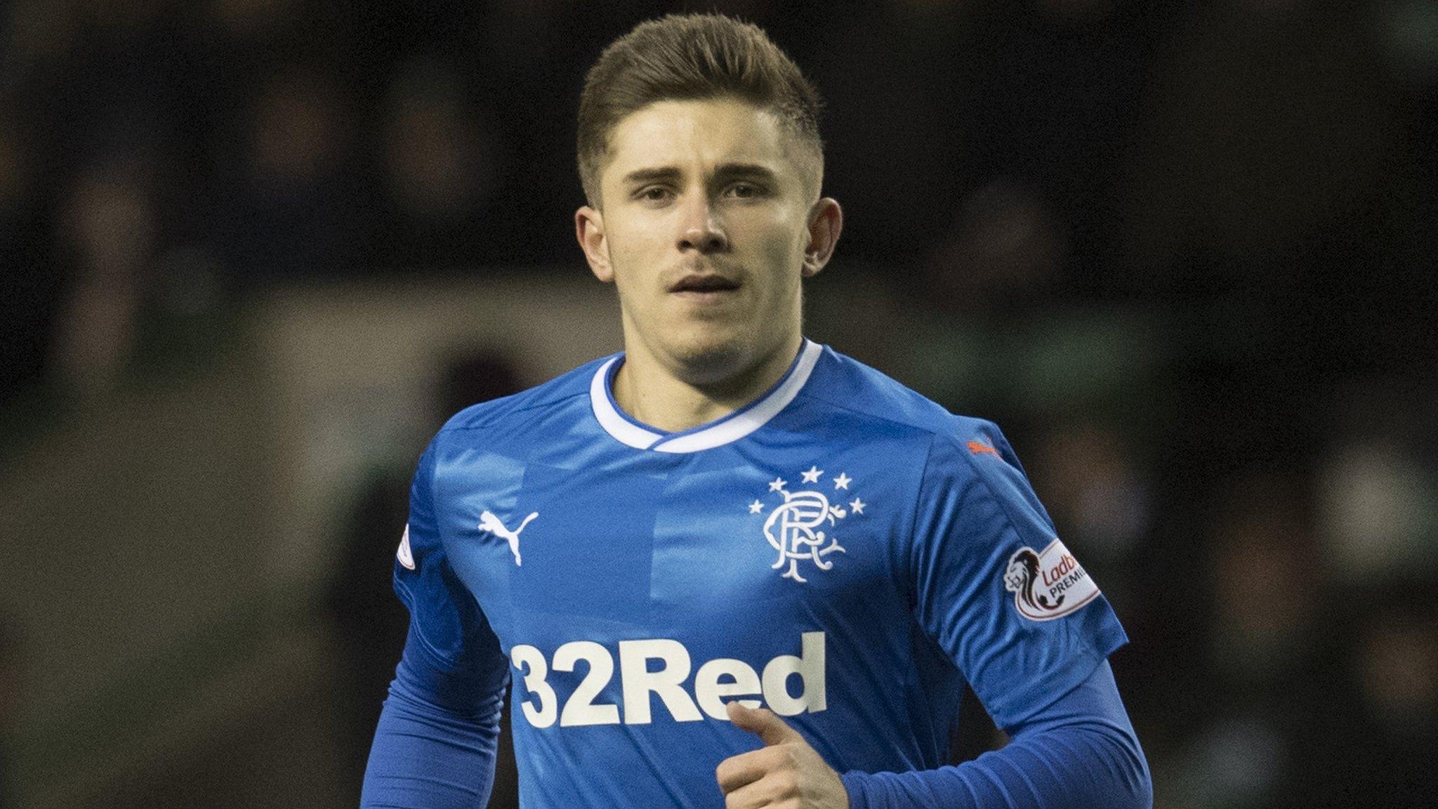 Declan John in action for Rangers