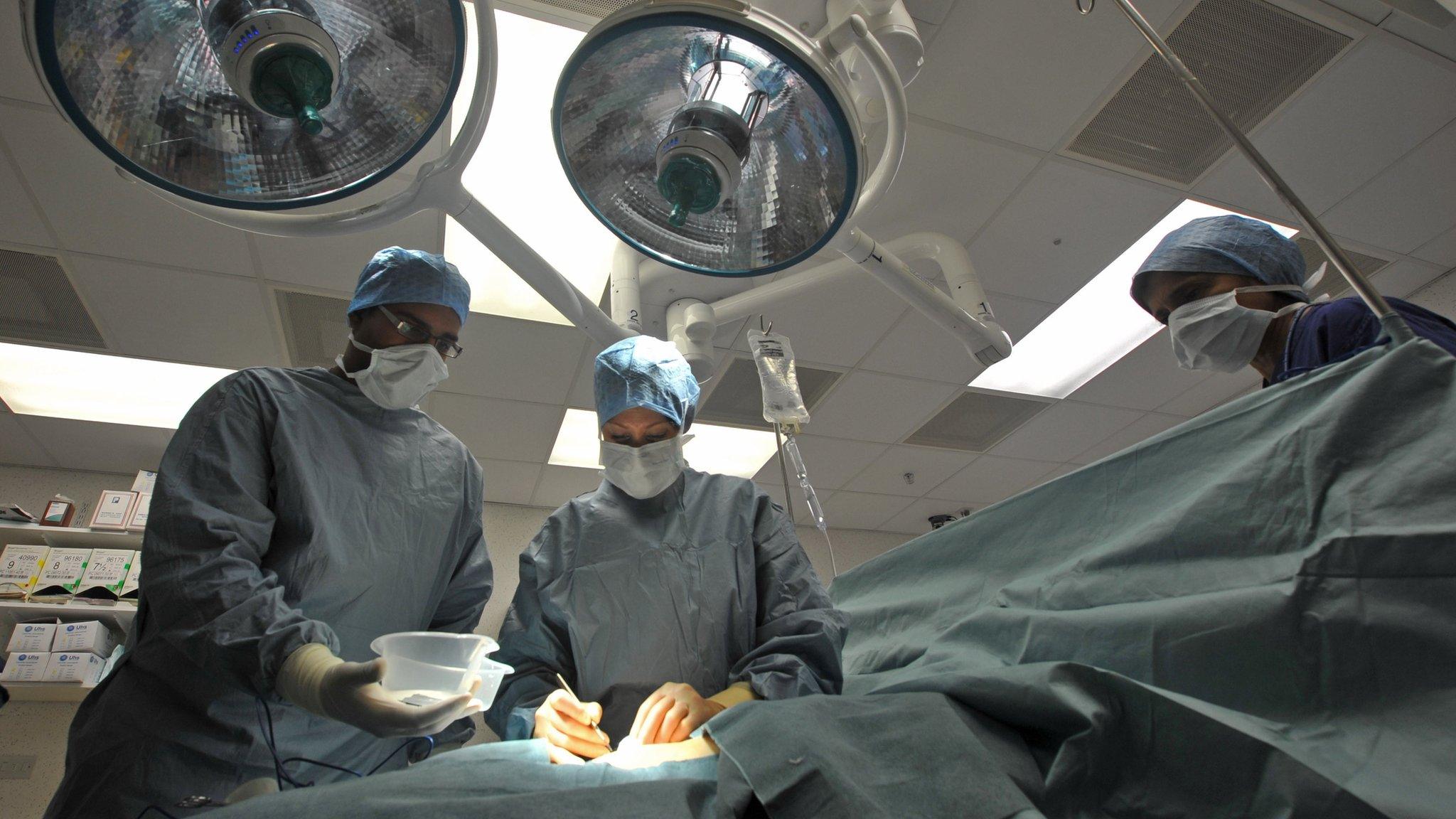 General view of a hospital operating theatre