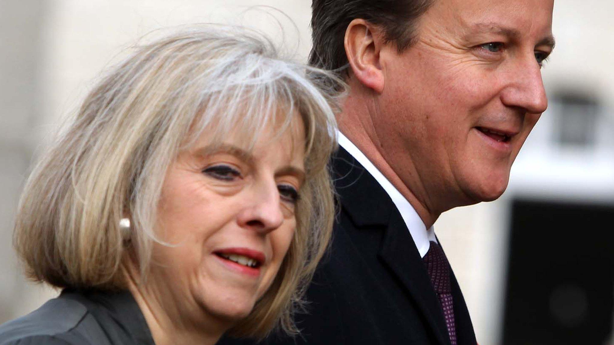 Theresa May and David Cameron