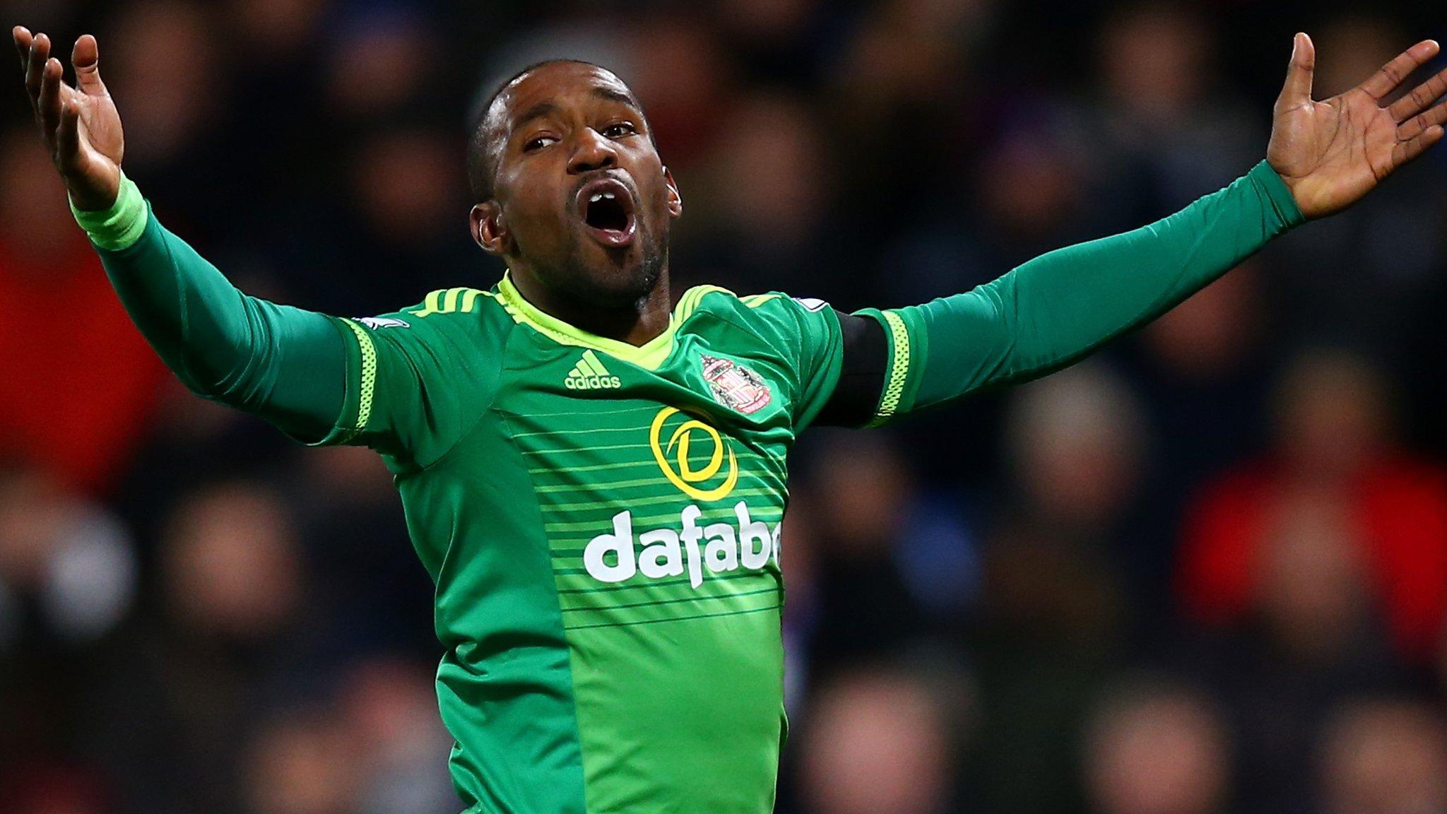 Jermain Defoe celebrates scoring for Sunderland