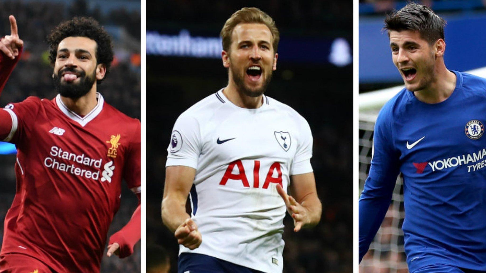 Mohamed Salah, Harry Kane and Alvaro Morata