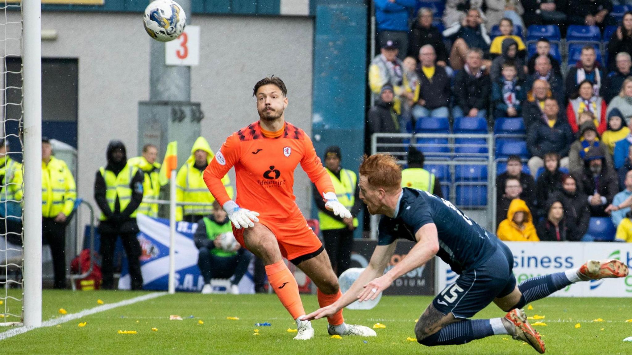 Ross County's Simon Murray scores