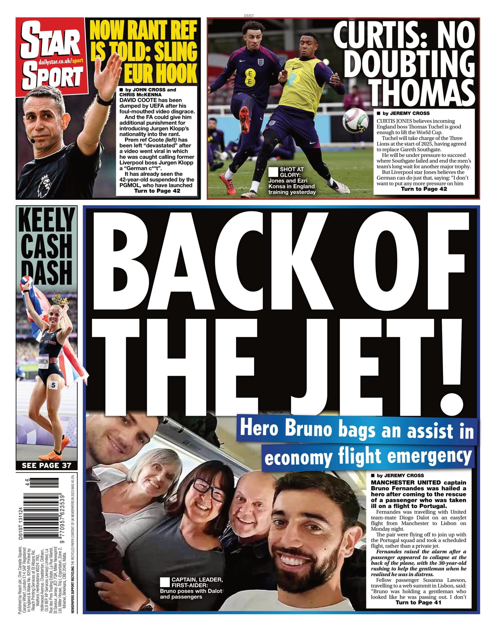 Daily Star back page