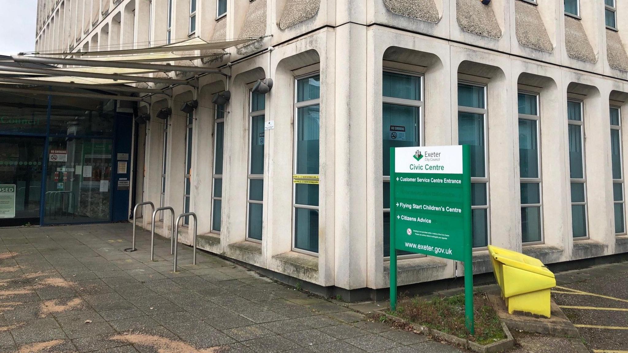 The entrance to Exeter City Council offices