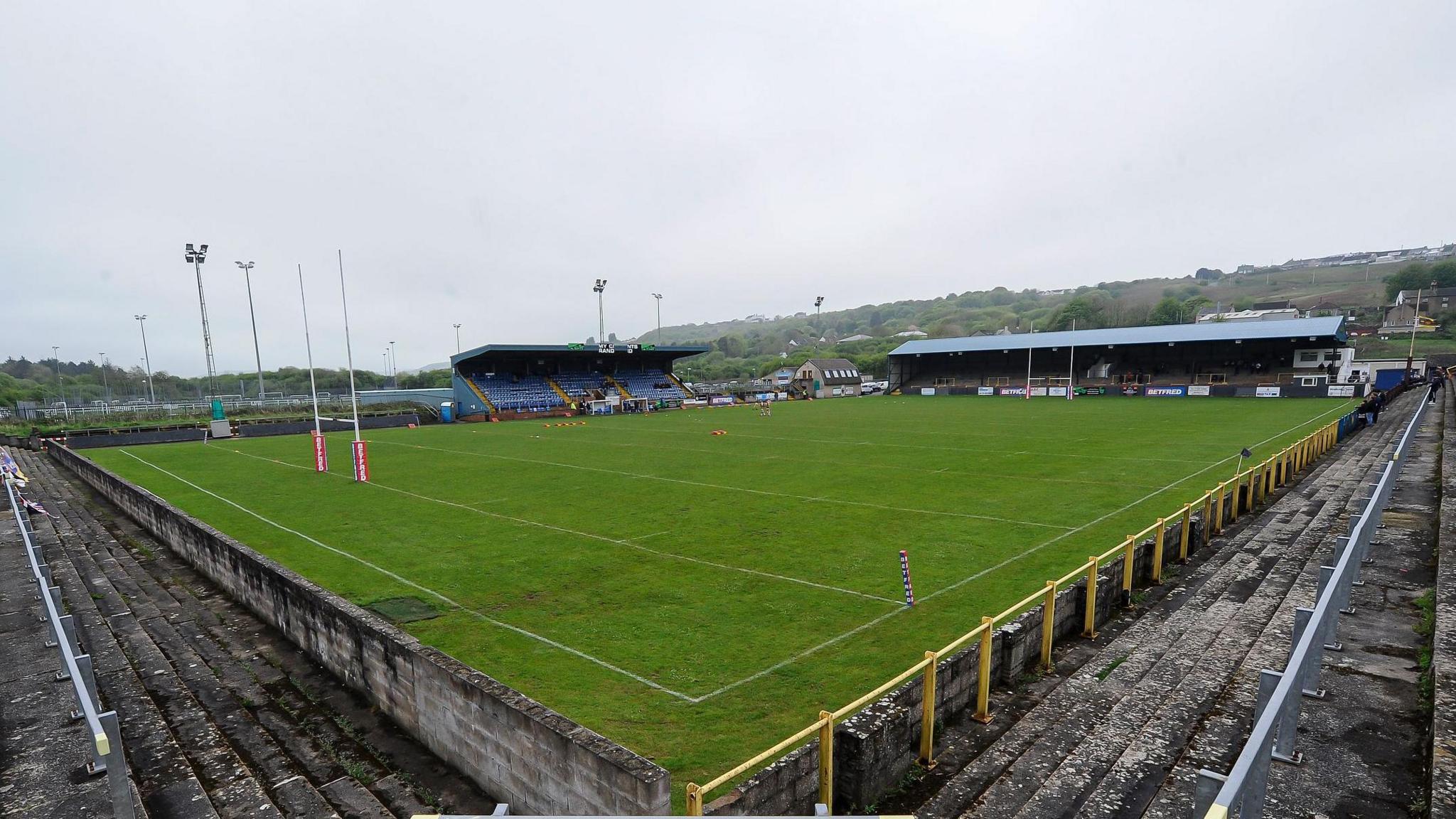 A view of Whitehaven's Ortus Rec ground 