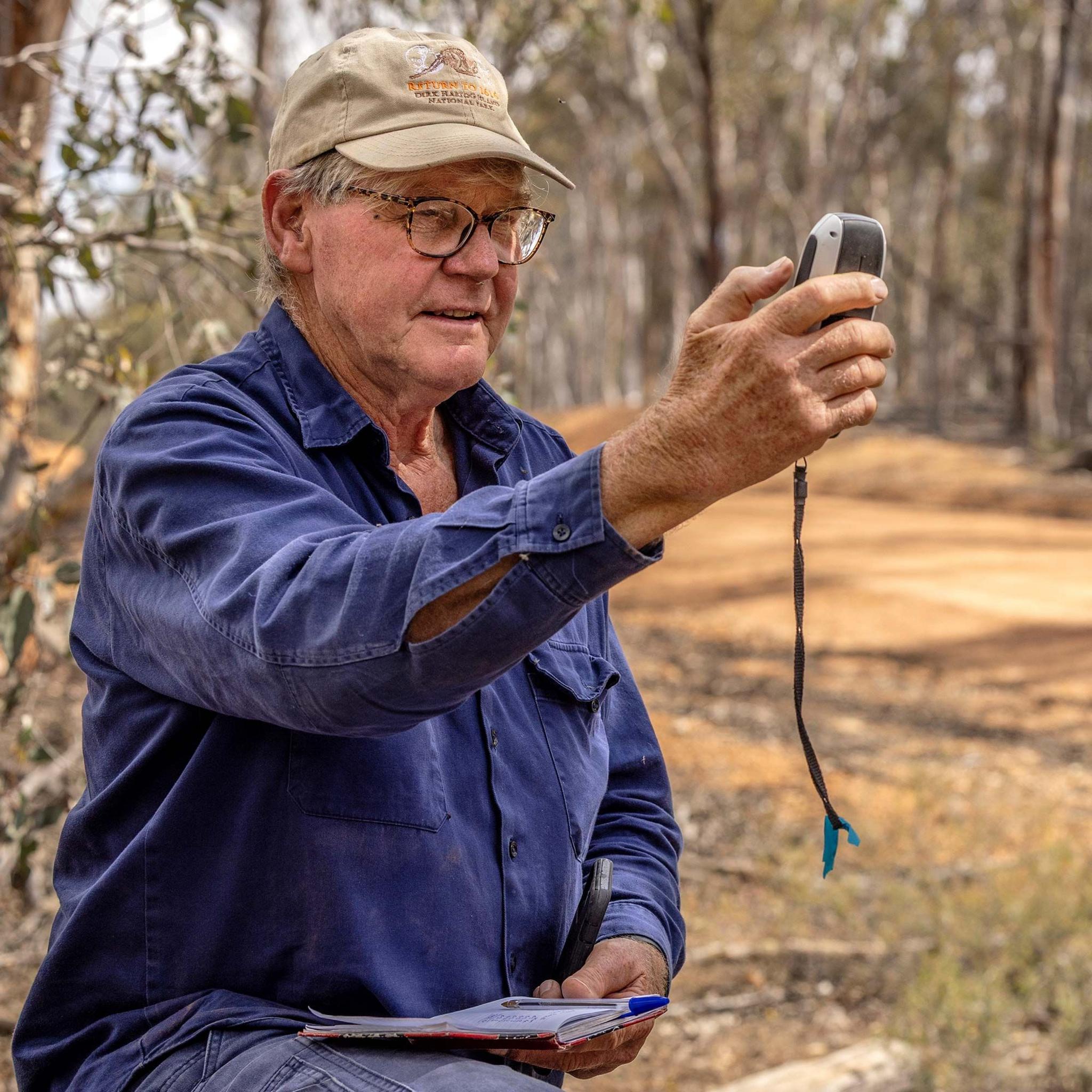 Dr Tony Friend in the field