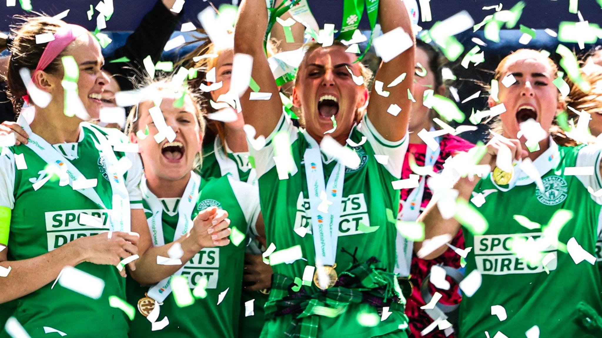 Hibs celebrate 