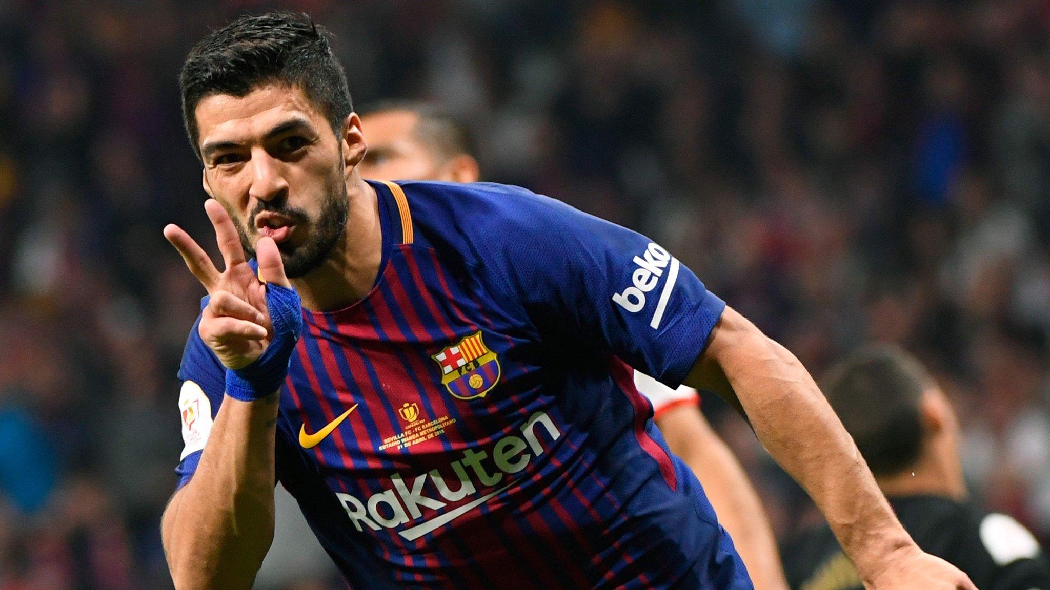 Barcelona forward Luis Suarez