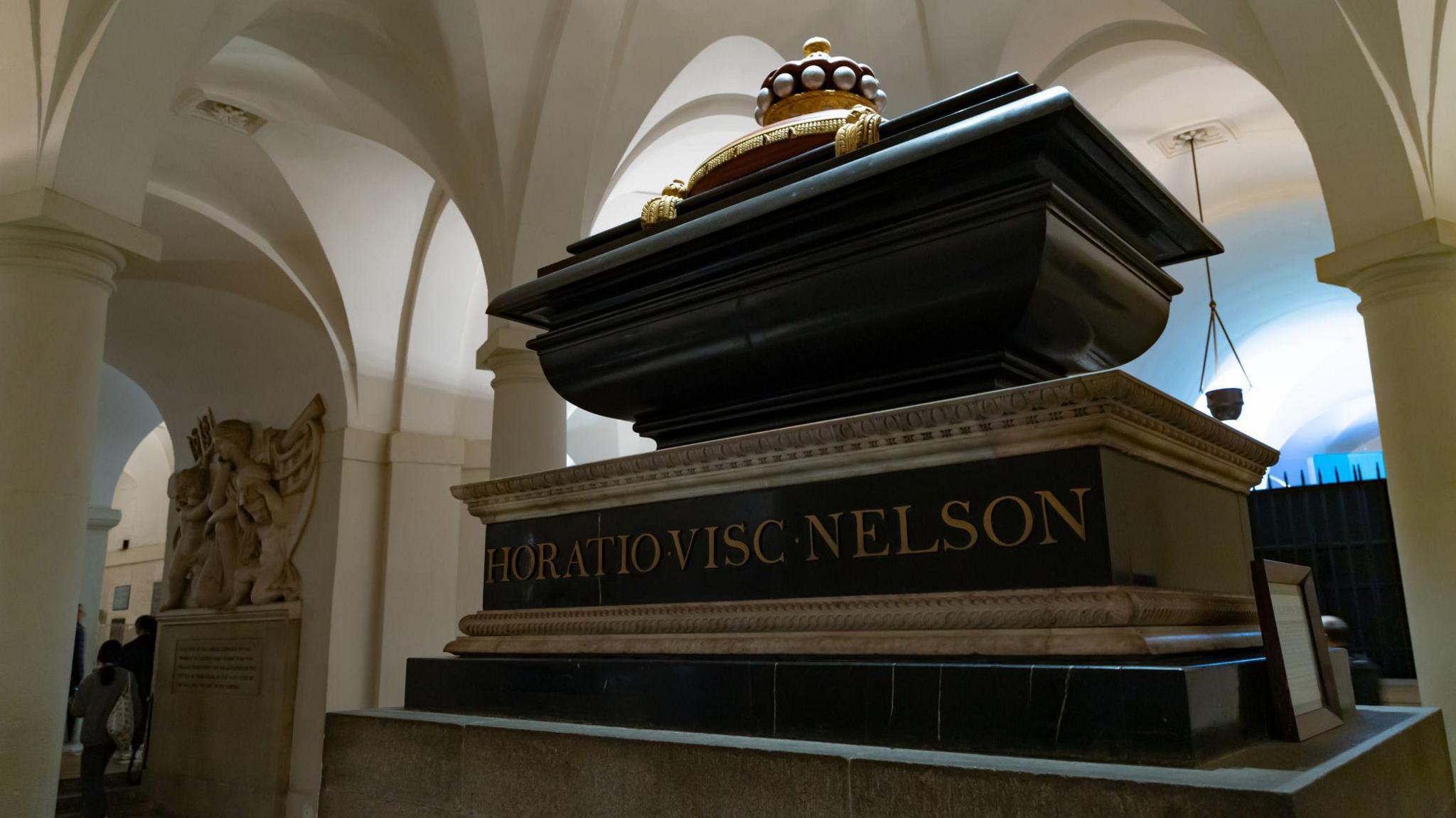 Lord Horatio Nelson's tomb in the crypt of St Paul's Cathedral in London, close to where the memorial for Chinese Labour Corps members might be displayed.
