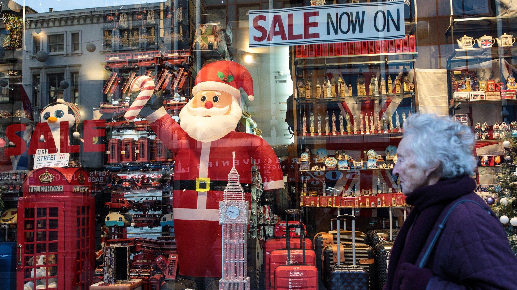 A shopper in London