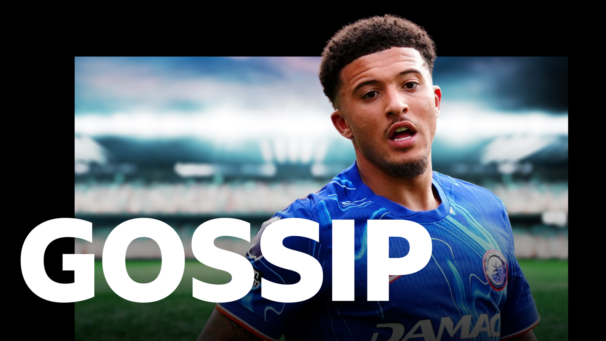 BBC Sport Gossip graphic featuring an image of Jadon Sancho