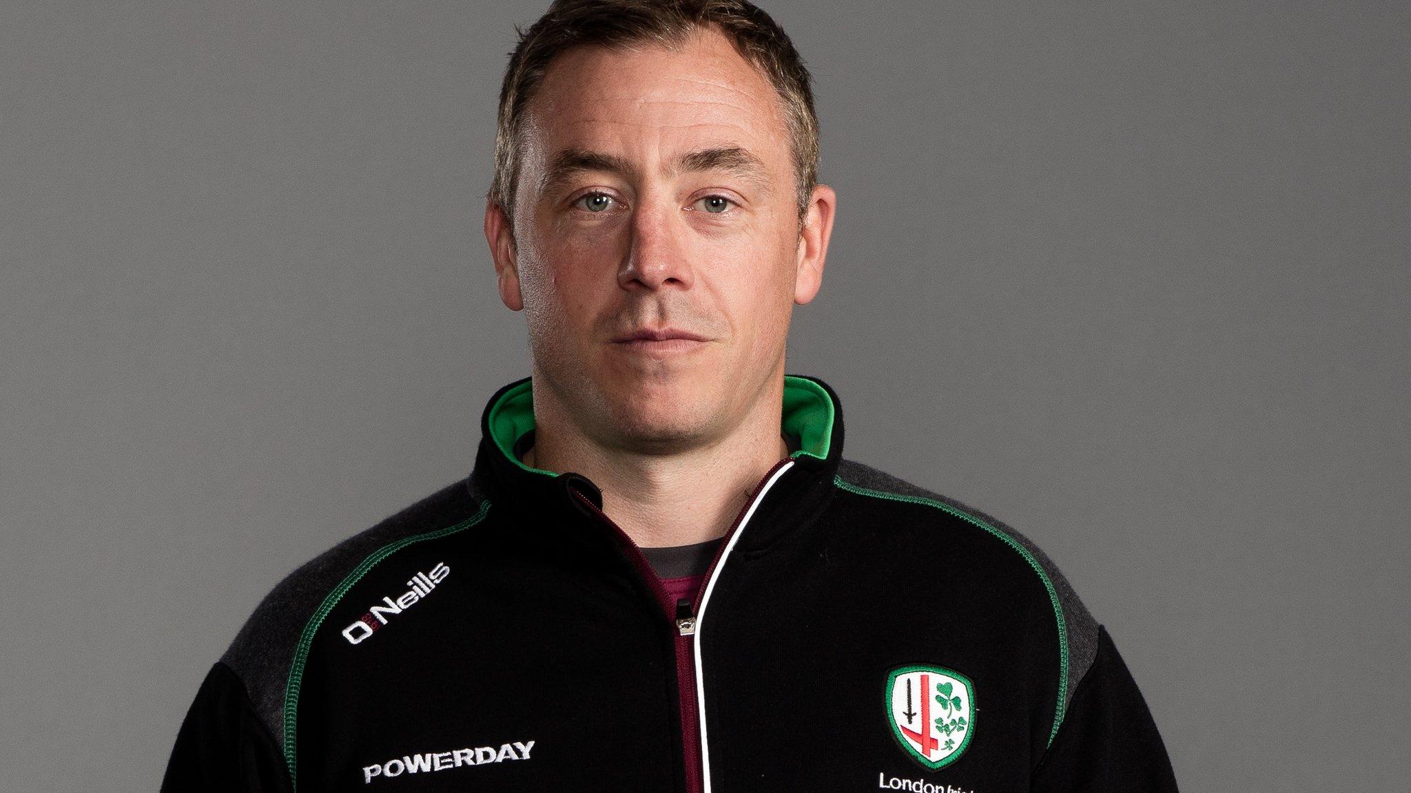 London Irish assistant coach Clark Laidlaw