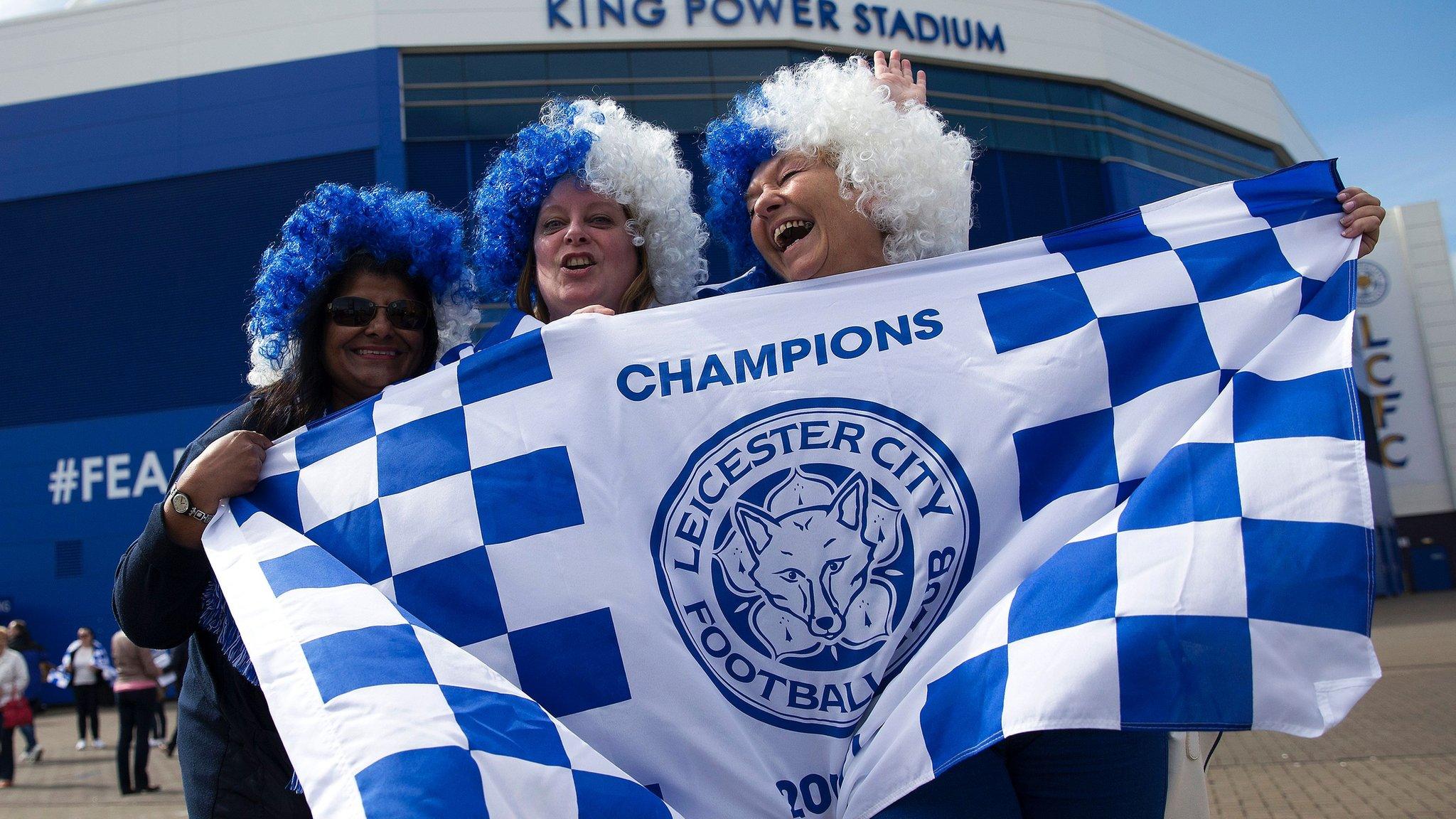 Leicester fans at King Power Stadium