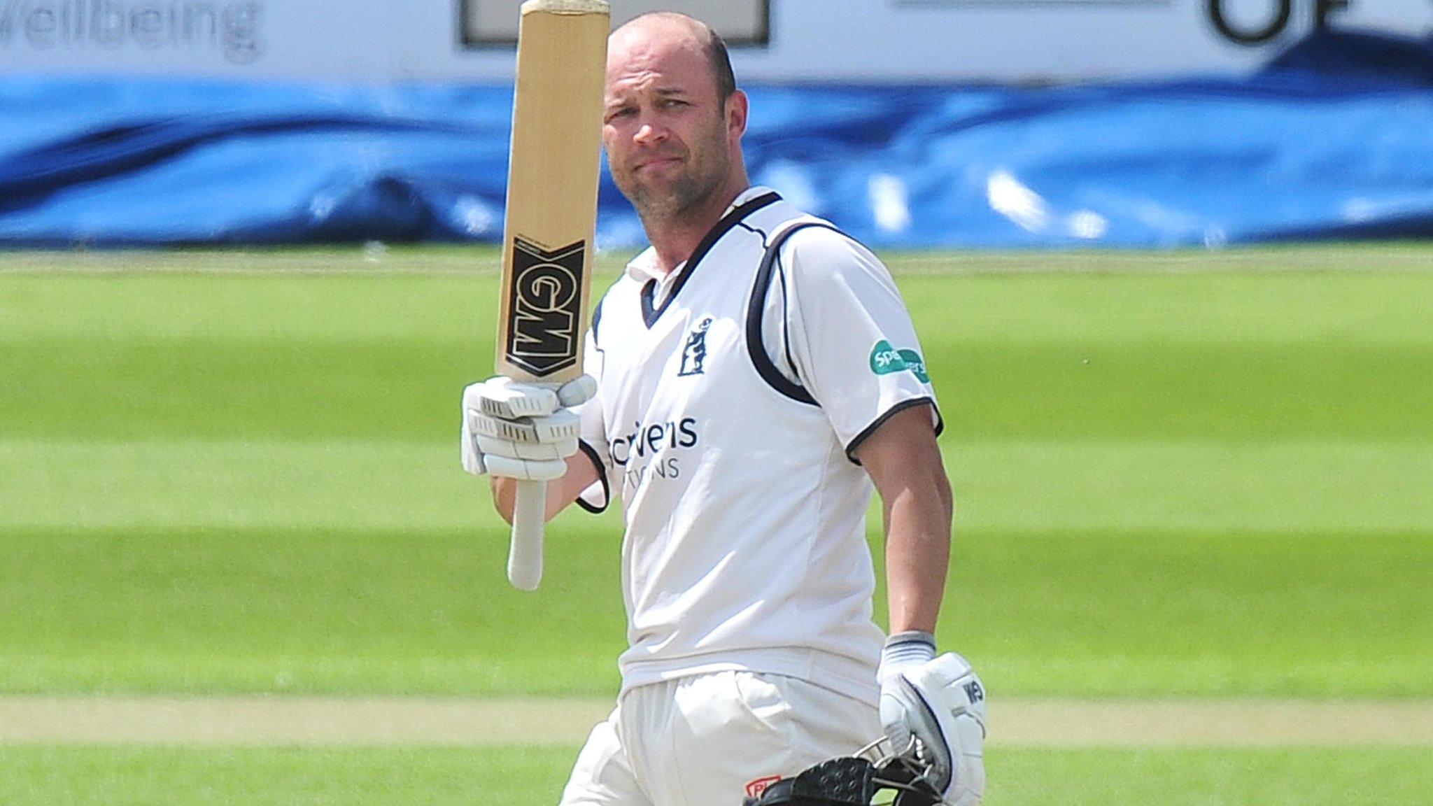 Warwickshire's Jonathan Trott has now scored a first-class century against every opposing first-class county except Leicestershire