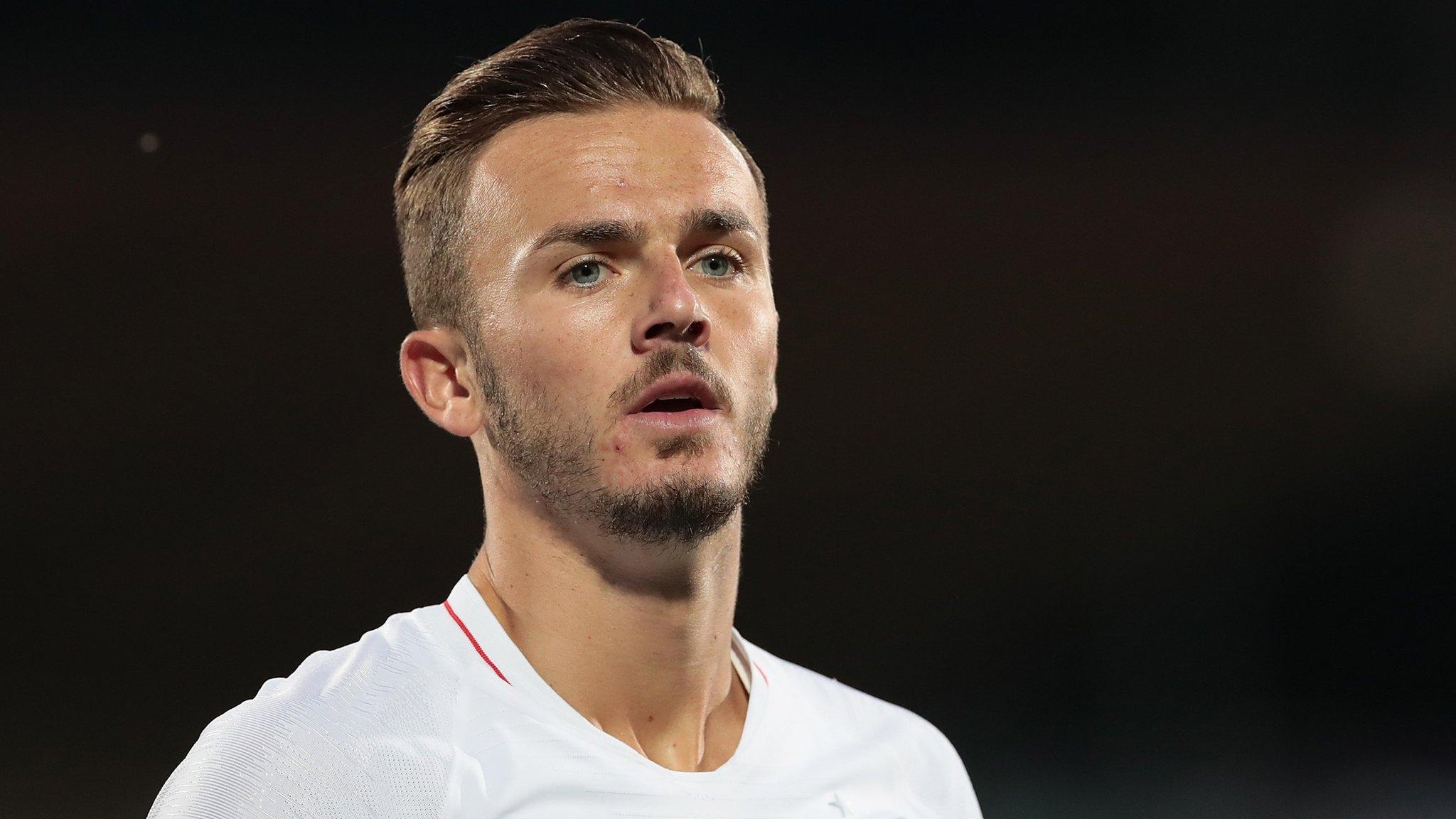 England and Leicester City midfielder James Maddison