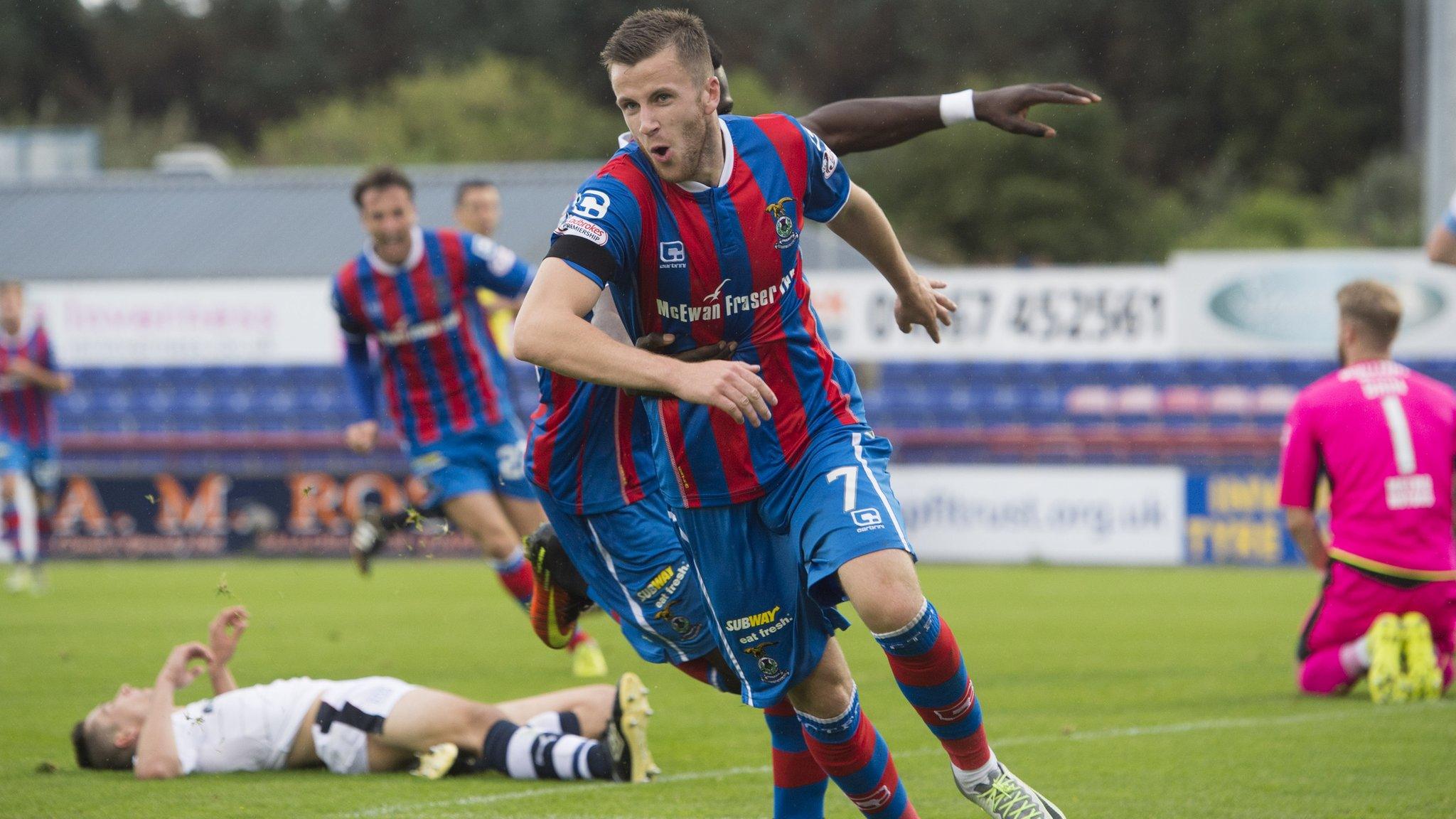 Liam Polworth celebrates