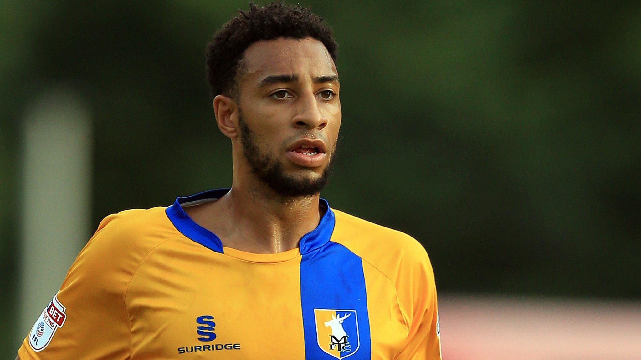 Rhys Bennett in action for Mansfield