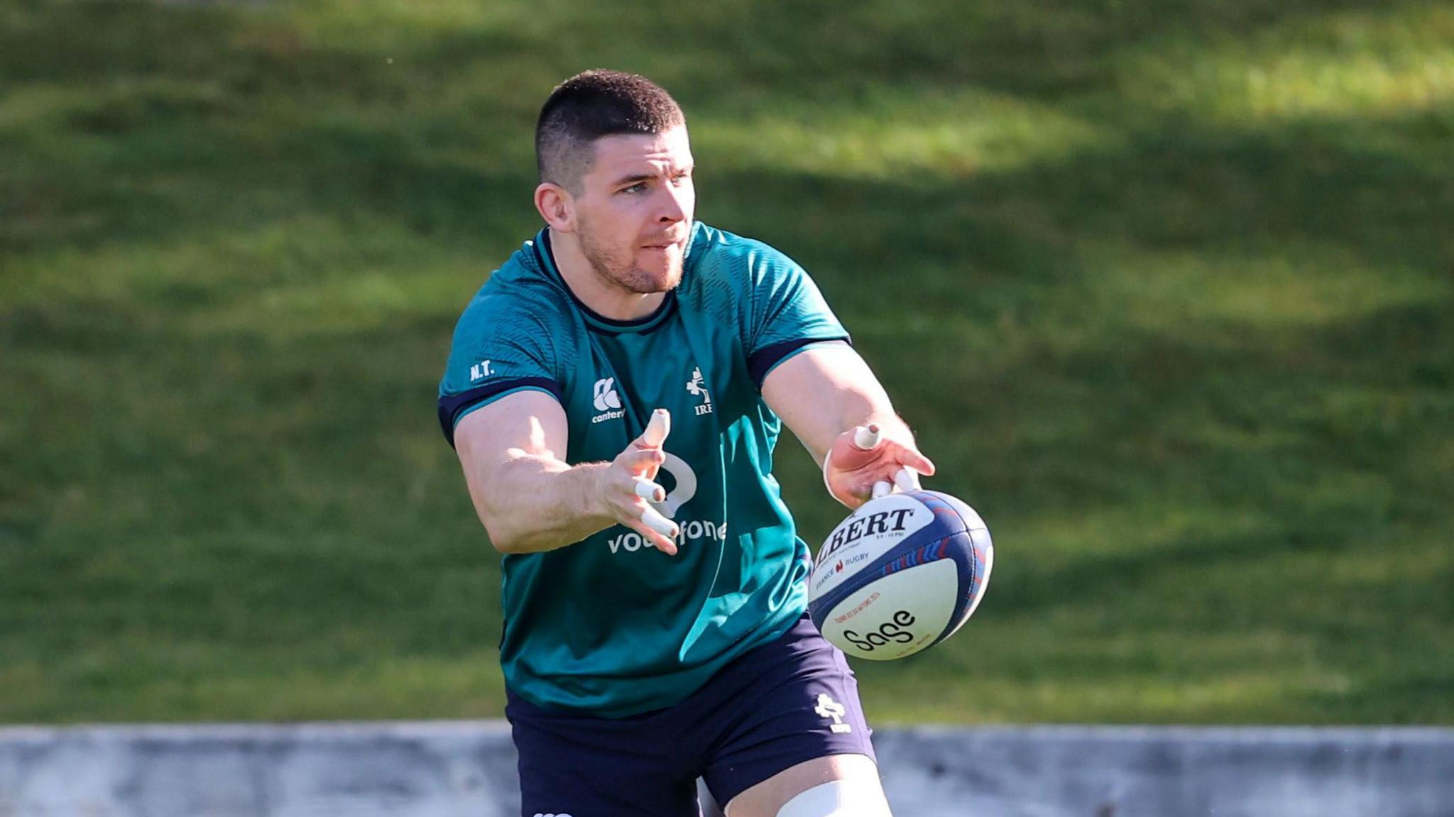 Nick Timoney in Ireland training