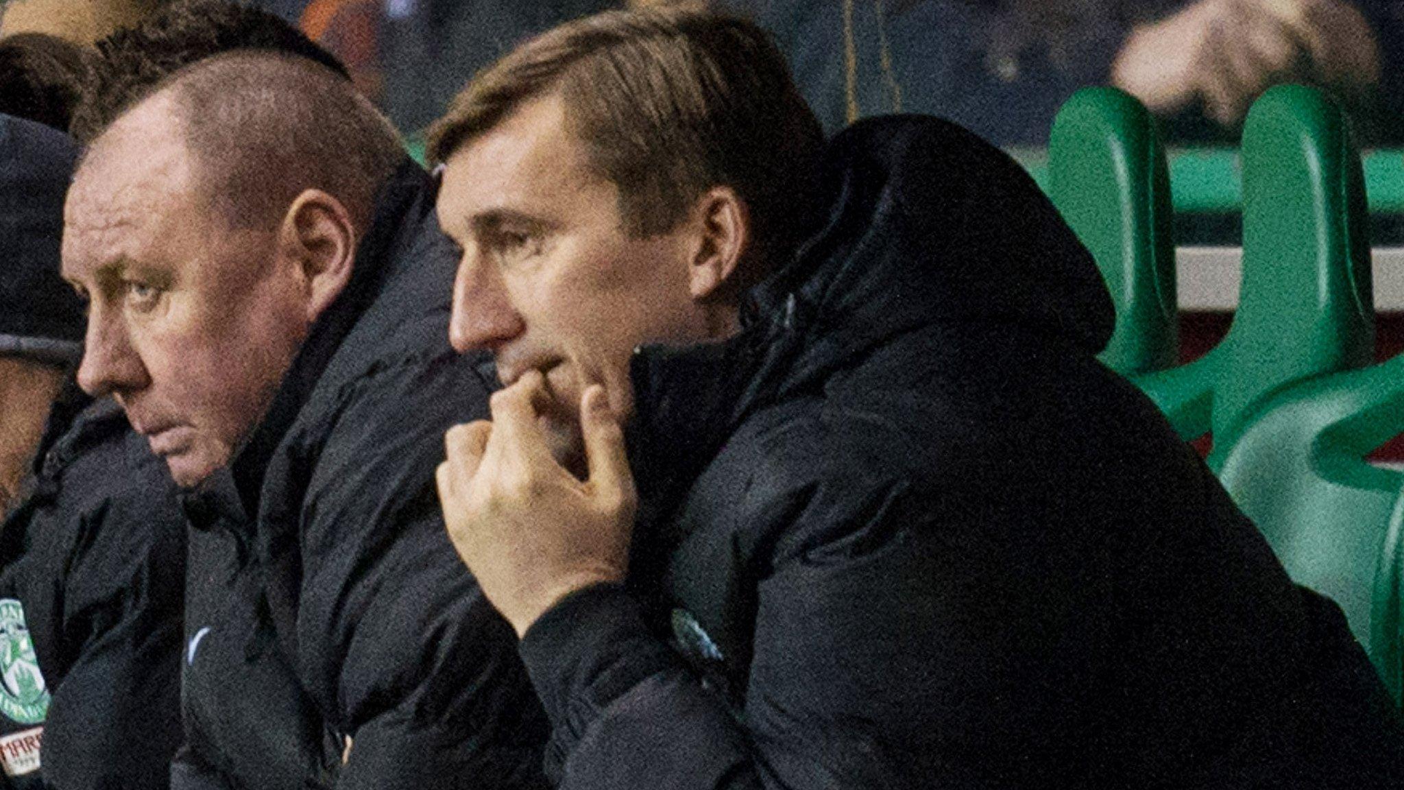 Hibernian head coach Alan Stubbs