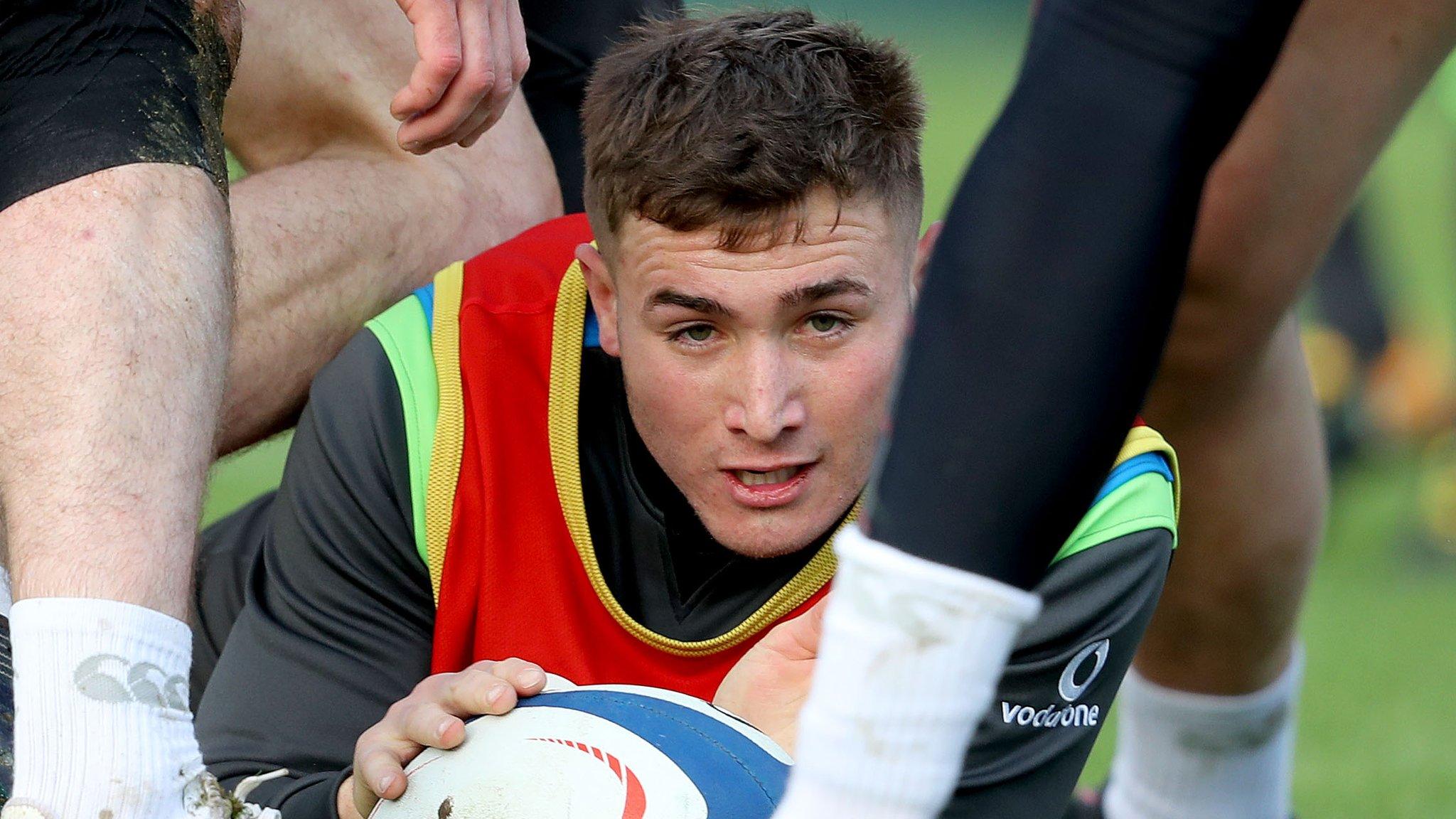 Jordan Larmour during Ireland training last week