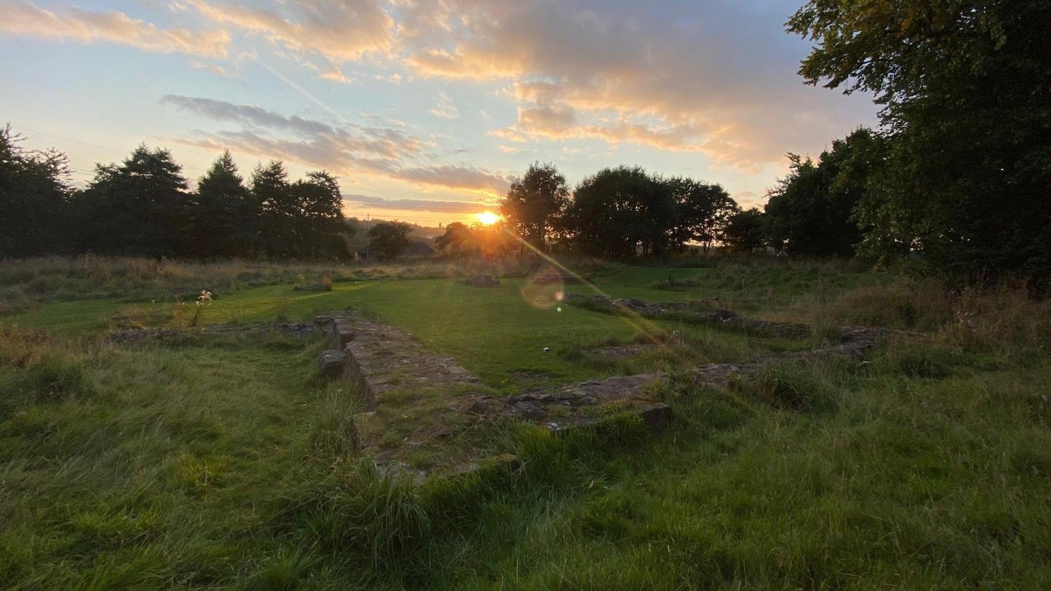 The ruins of the former abbey