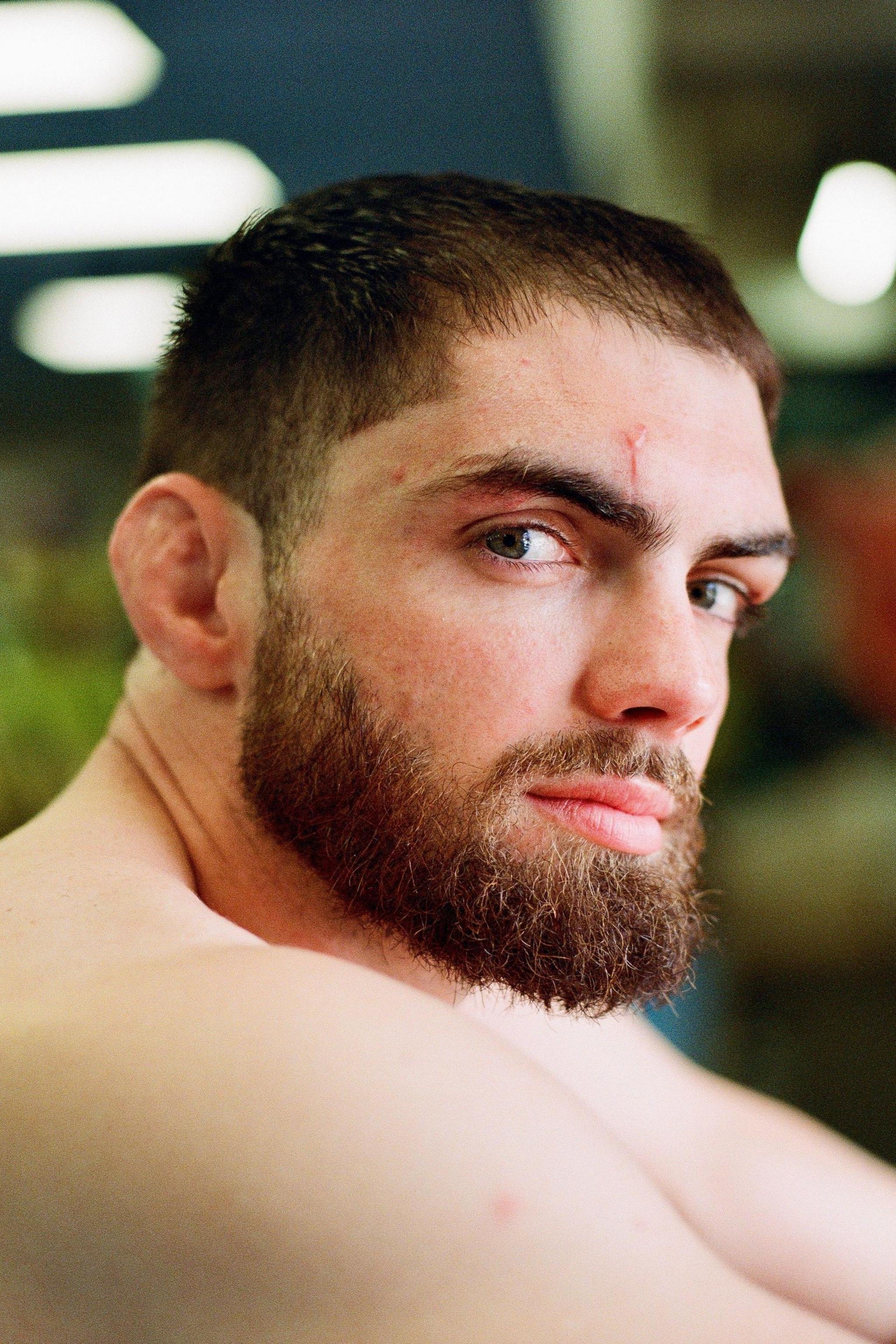 A straight-faced Adam Cullen poses for a portrait