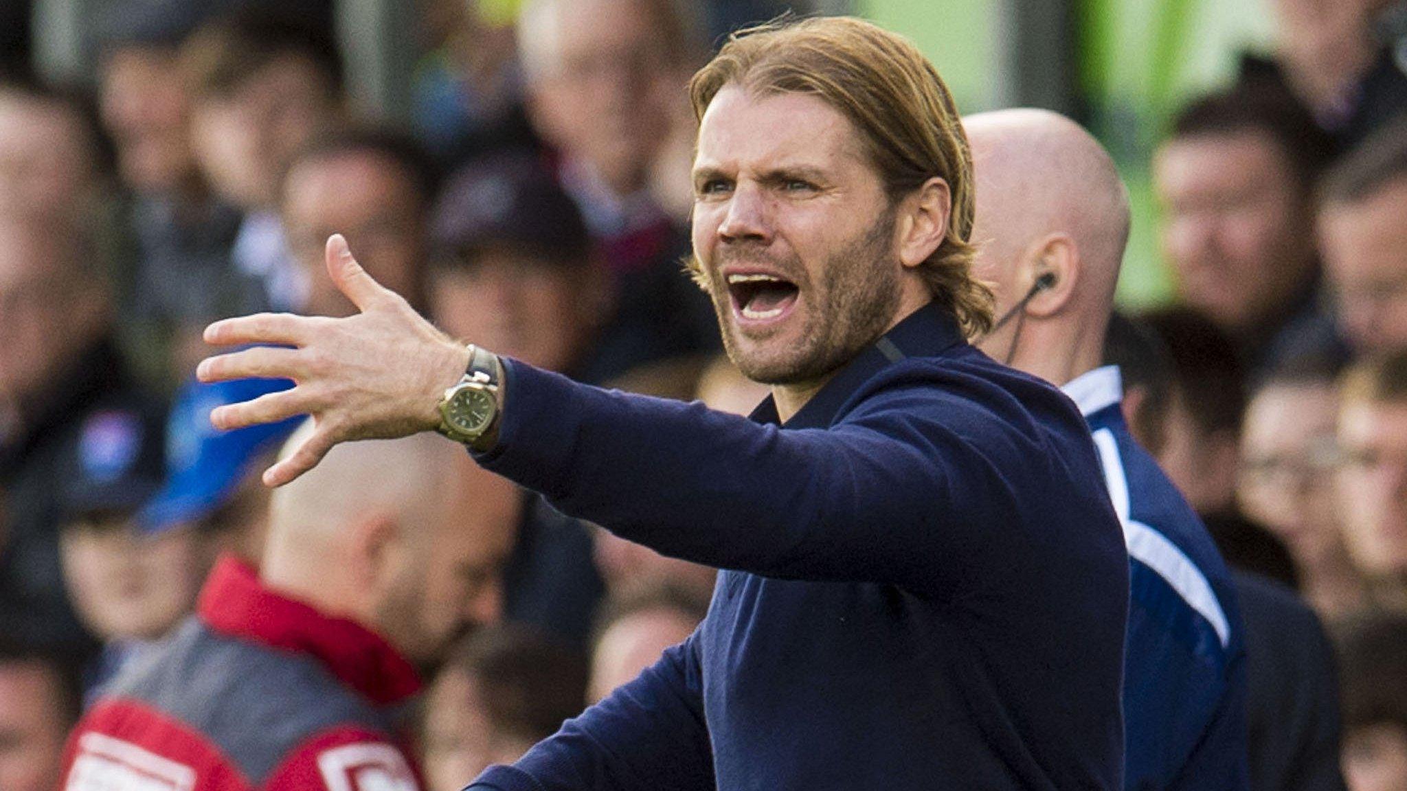 Hearts head coach Robbie Neilson