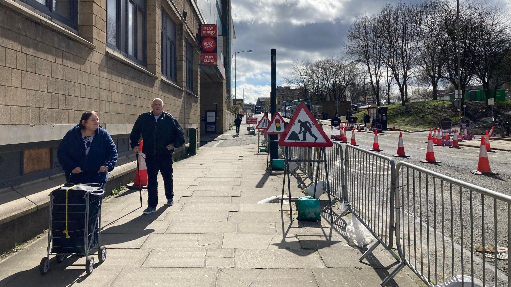 Roadworks along Nelson Street