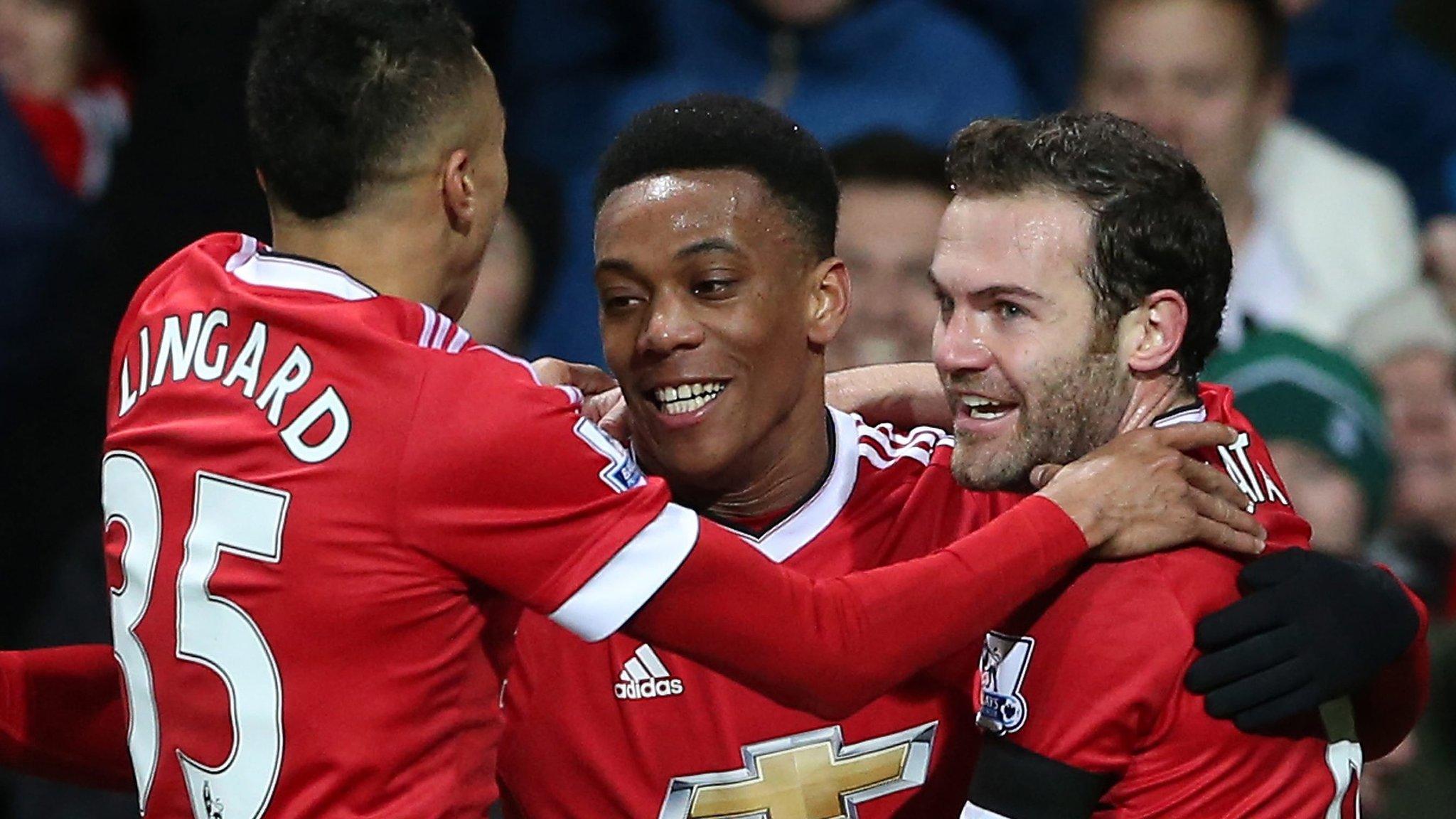 Manchester United celebrate